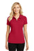 Port Authority Polos/Knits Port Authority ®  Ladies Pinpoint Mesh Zip Polo. L580