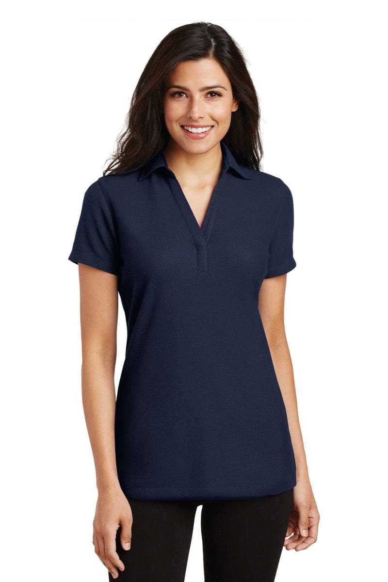 Port Authority Polos/Knits Port Authority ®  Ladies Silk Touch ™  Y-Neck Polo. L5001