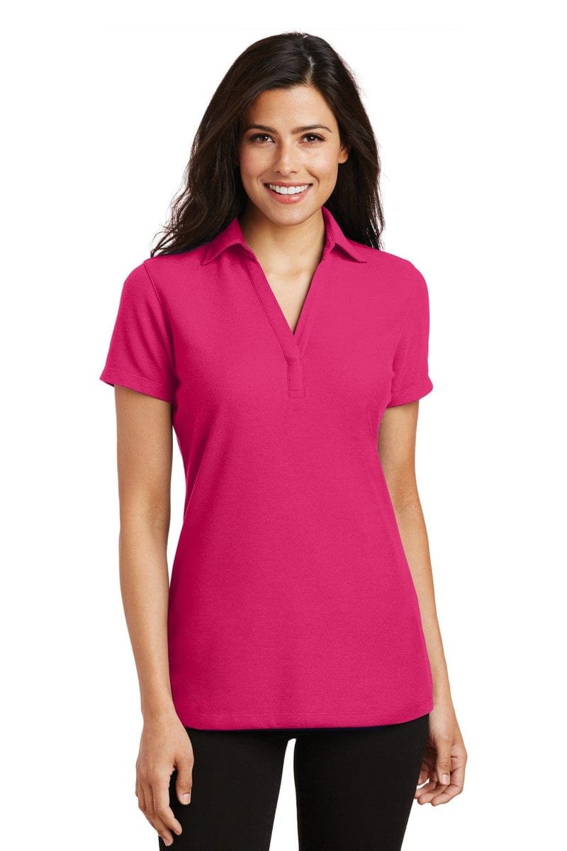 Port Authority Polos/Knits Port Authority ®  Ladies Silk Touch ™  Y-Neck Polo. L5001