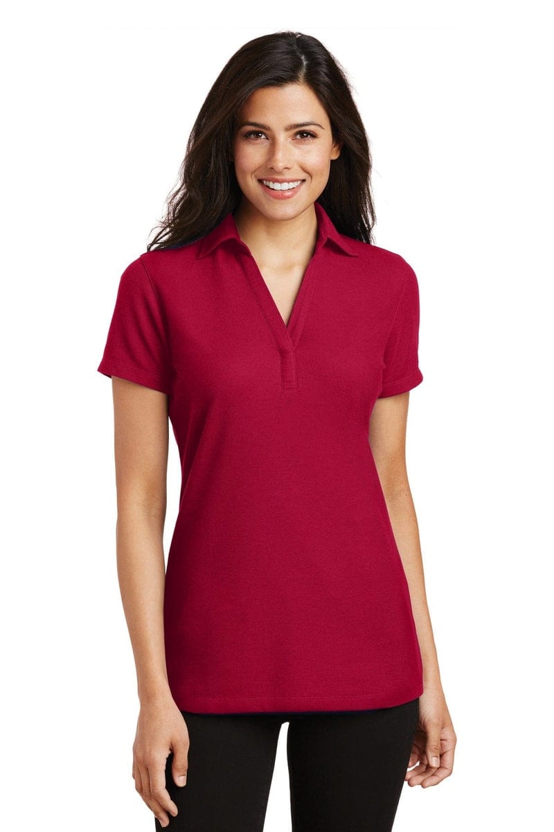 Port Authority Polos/Knits Port Authority ®  Ladies Silk Touch ™  Y-Neck Polo. L5001