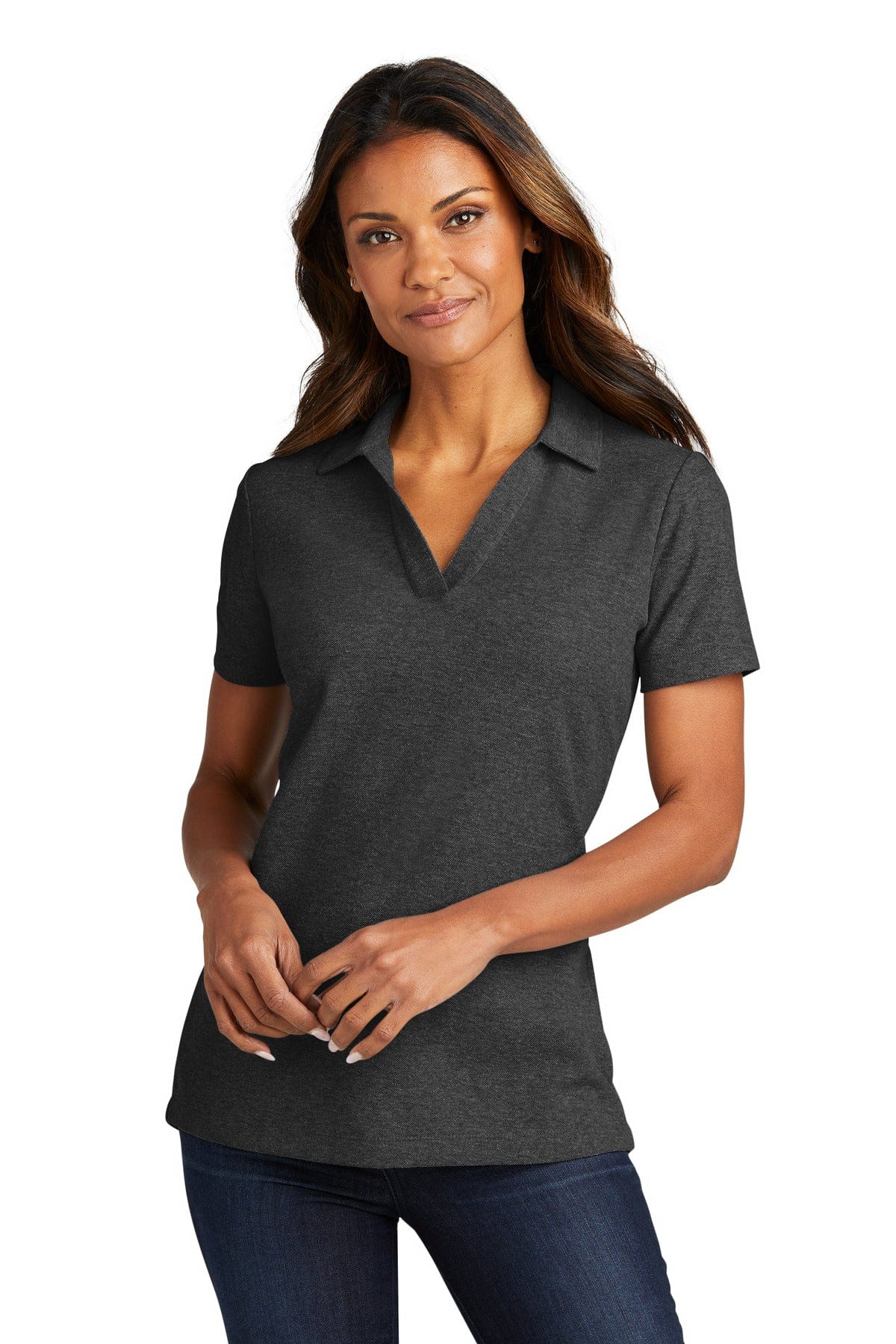 Port Authority Polos/Knits Port Authority LK867: Ladies C-FREE Cotton Blend Pique Polo