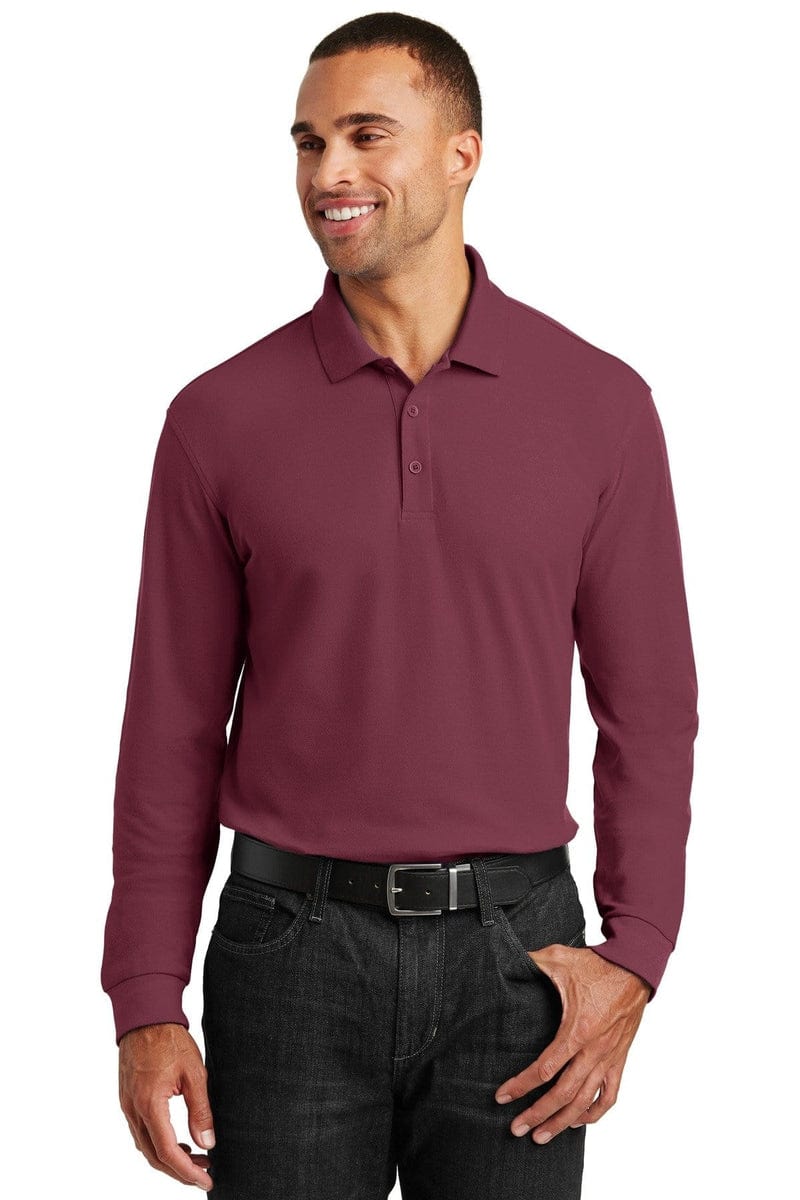 Port Authority Polos/Knits Port Authority®  Long Sleeve Core Classic Pique Polo. K100LS