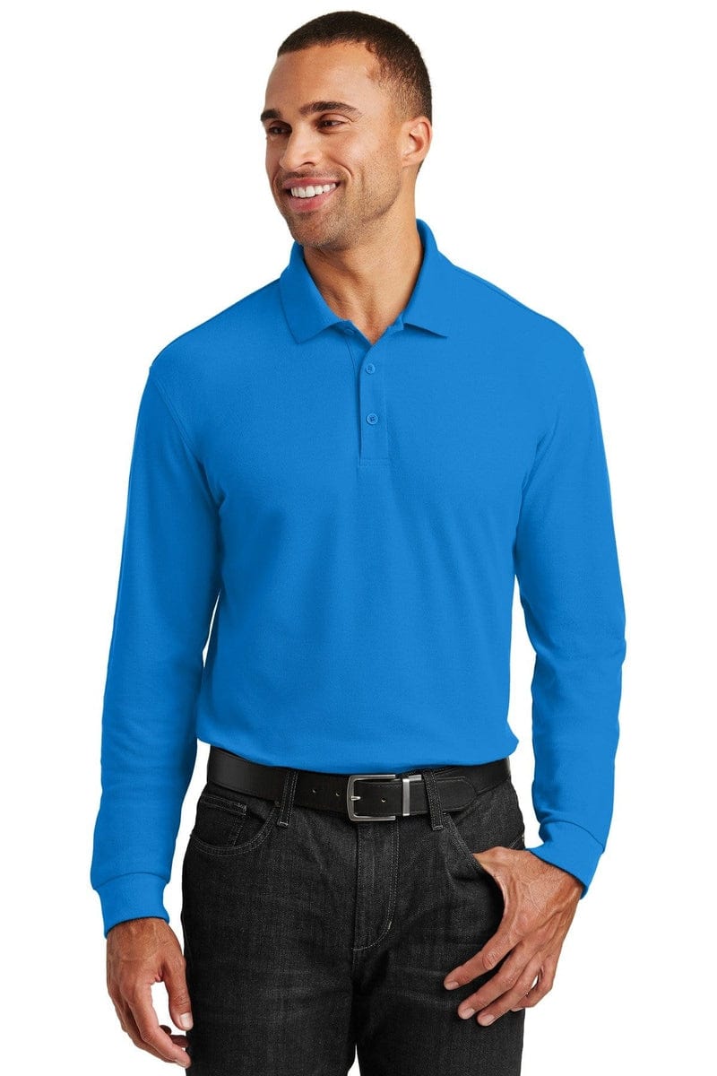 Port Authority Polos/Knits Port Authority®  Long Sleeve Core Classic Pique Polo. K100LS