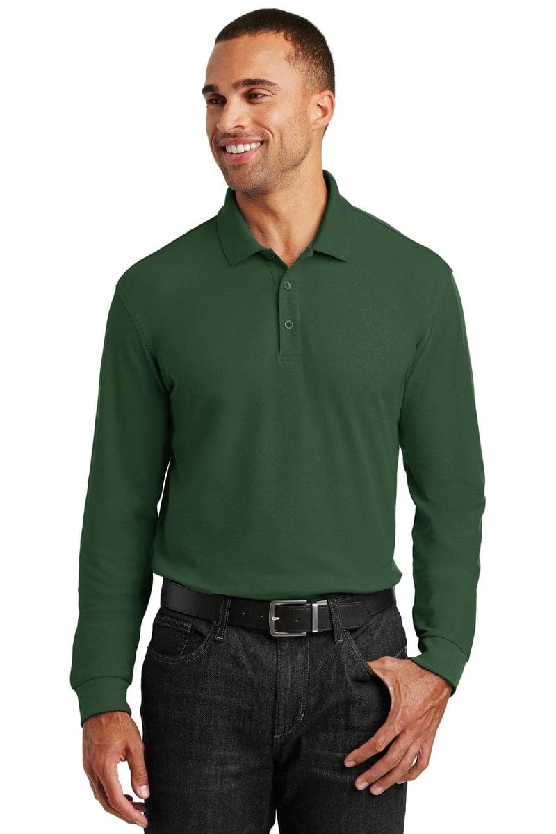 Port Authority Polos/Knits Port Authority®  Long Sleeve Core Classic Pique Polo. K100LS