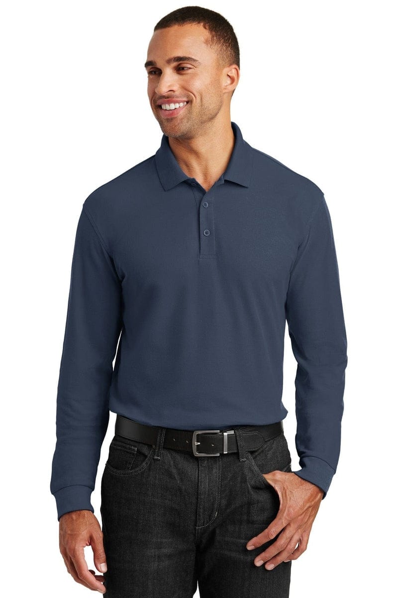 Port Authority Polos/Knits Port Authority®  Long Sleeve Core Classic Pique Polo. K100LS