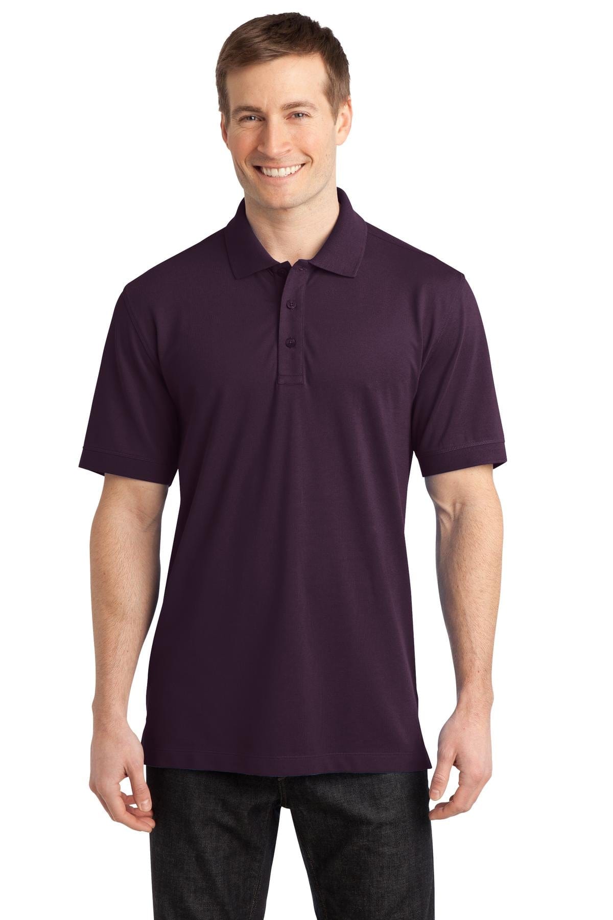 Port Authority Polos/Knits XS / Aubergine Purple Port Authority®  Stretch Pique Polo. K555