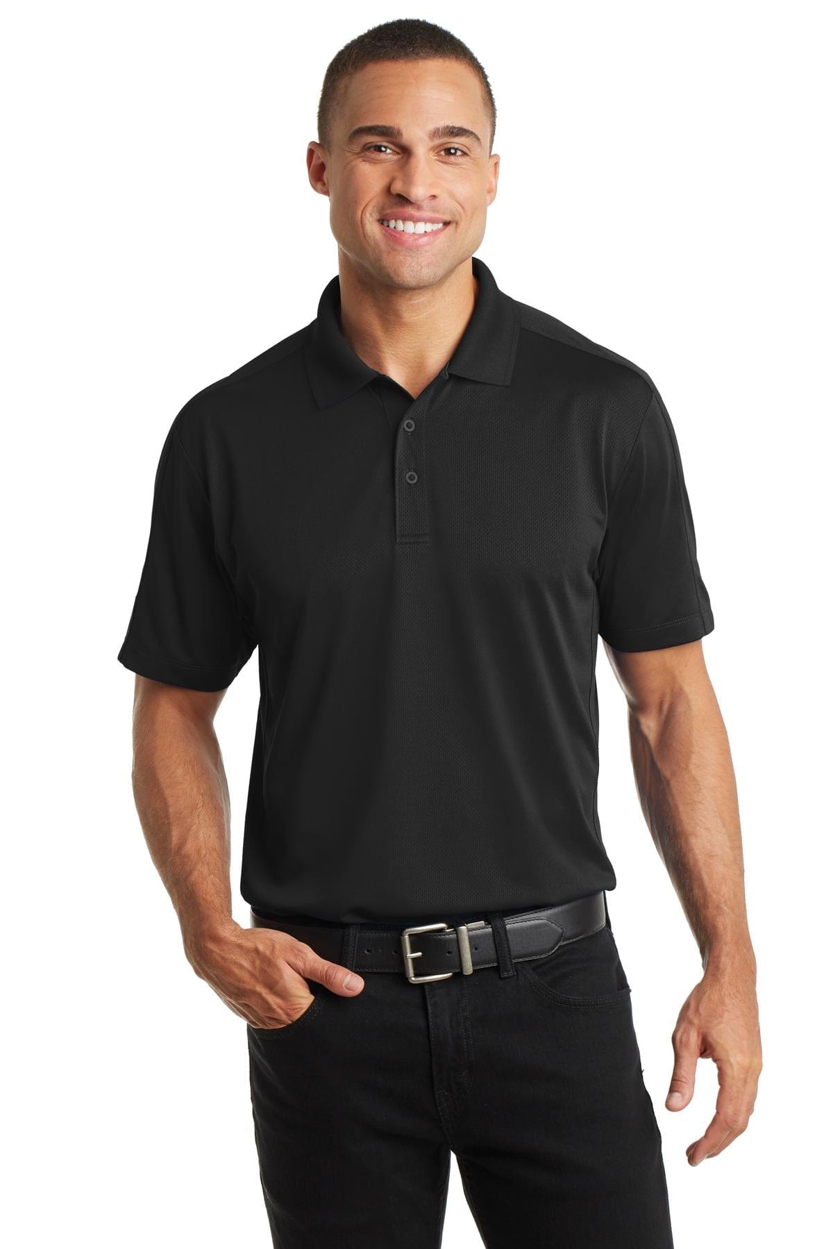 Port Authority Polos/Knits XS / Black Port Authority ®  Diamond Jacquard Polo. K569