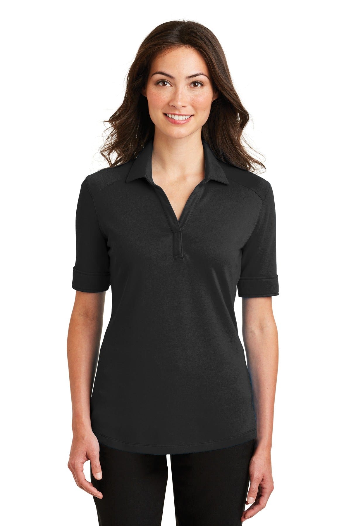 Port Authority Polos/Knits XS / Black Port Authority ®  Ladies Silk Touch ™  Interlock Performance Polo. L5200