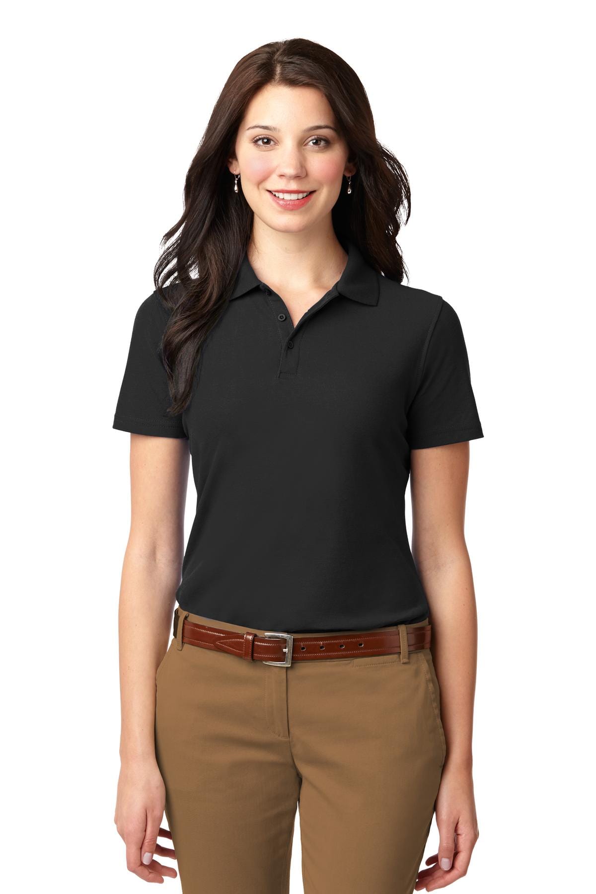 Port Authority Polos/Knits XS / Black Port Authority ®  Ladies Stain-Resistant Polo. L510