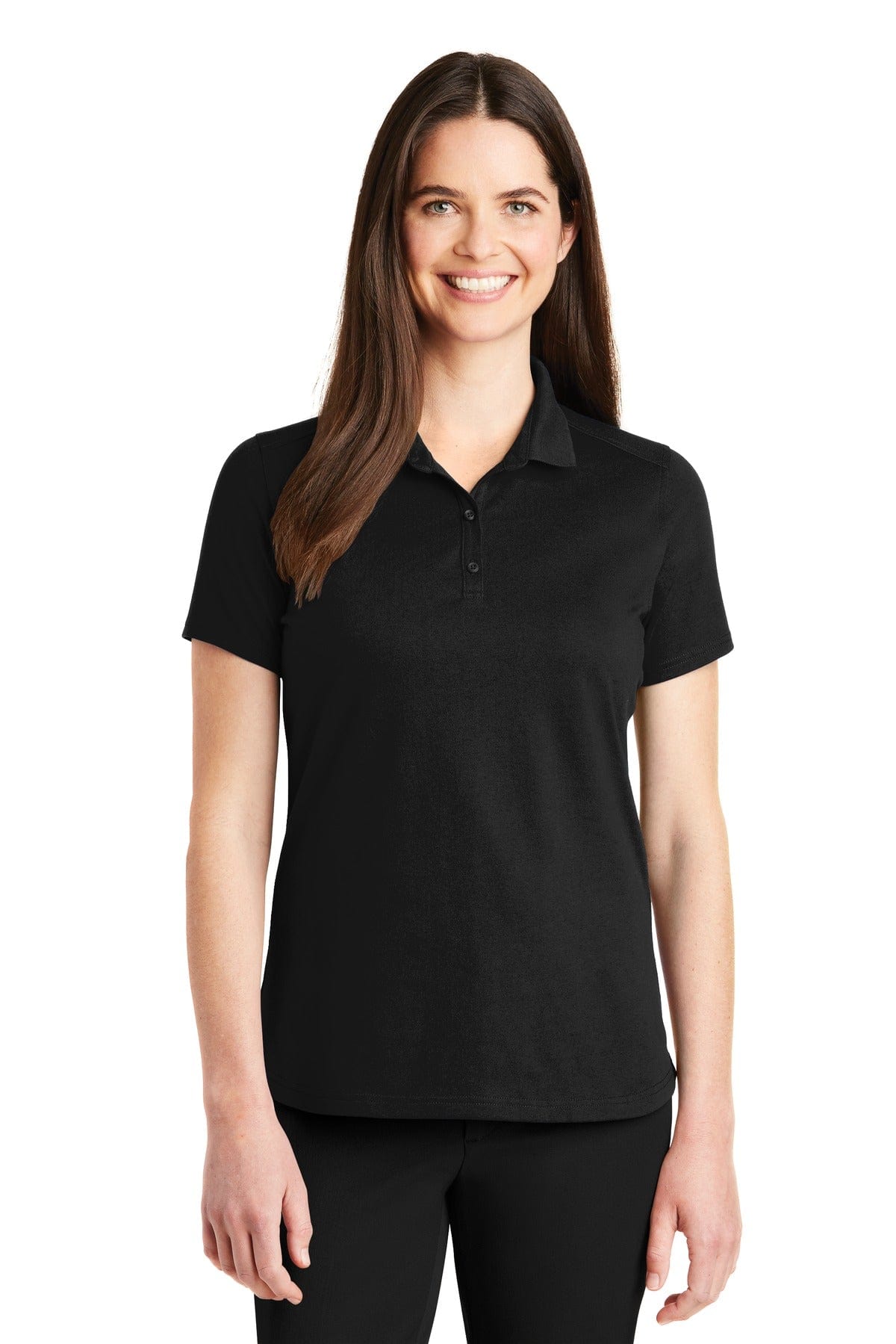 Port Authority Polos/Knits XS / Black Port Authority ®  Ladies SuperPro ™  Knit Polo. LK164