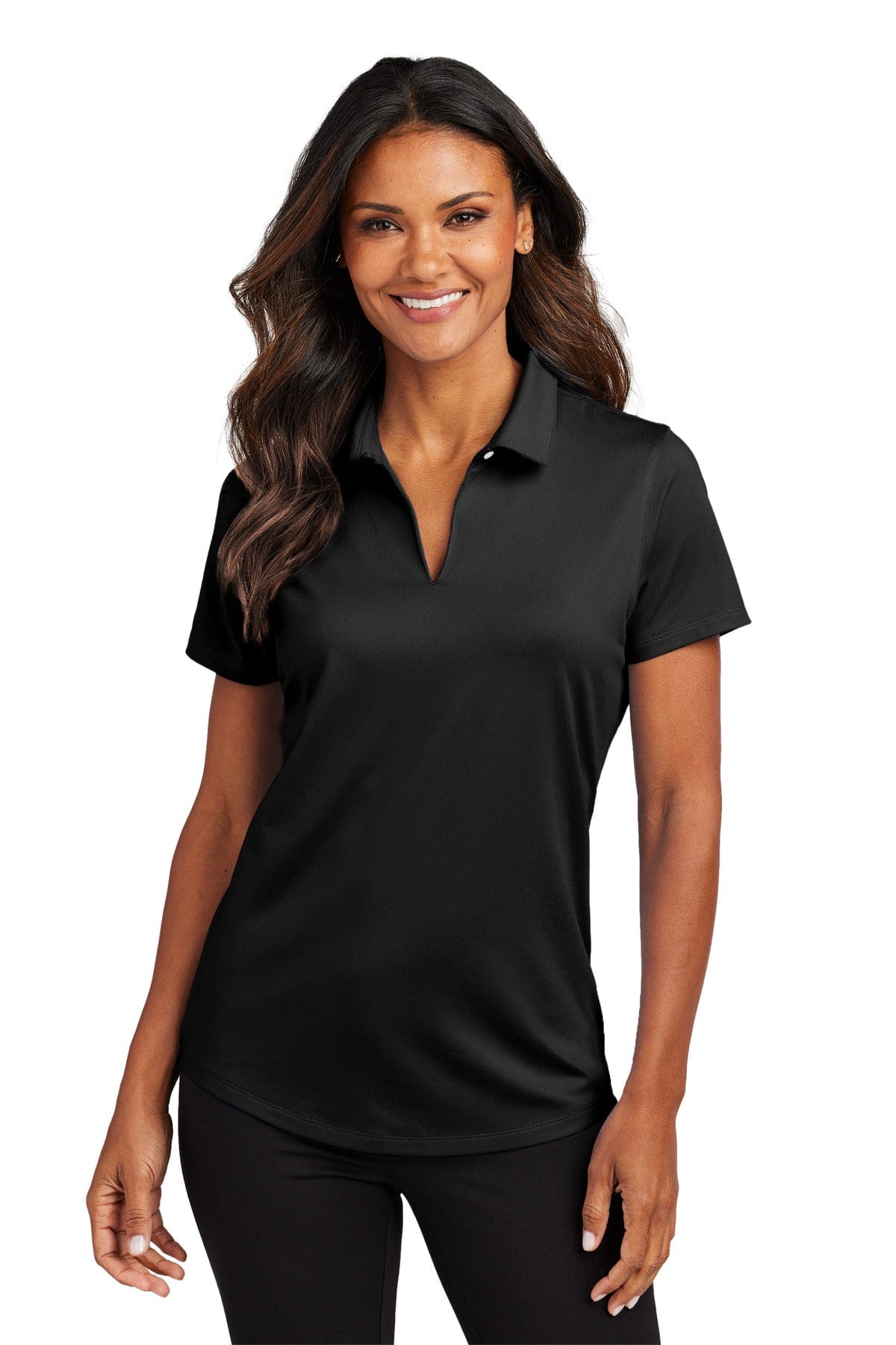 Port Authority Polos/Knits XS / Black Port Authority LK683: Ladies City Stretch Polo