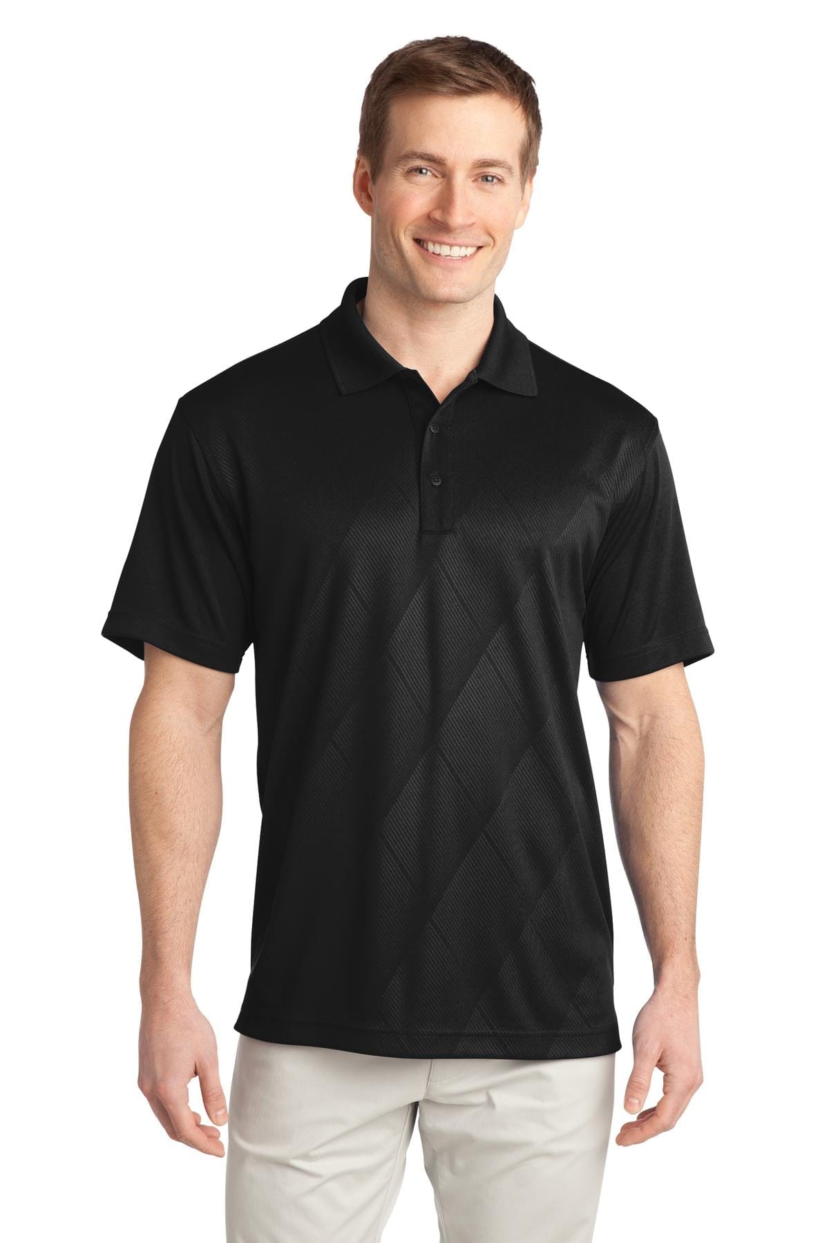 Port Authority Polos/Knits XS / Black Port Authority ®  Tech Embossed Polo. K548