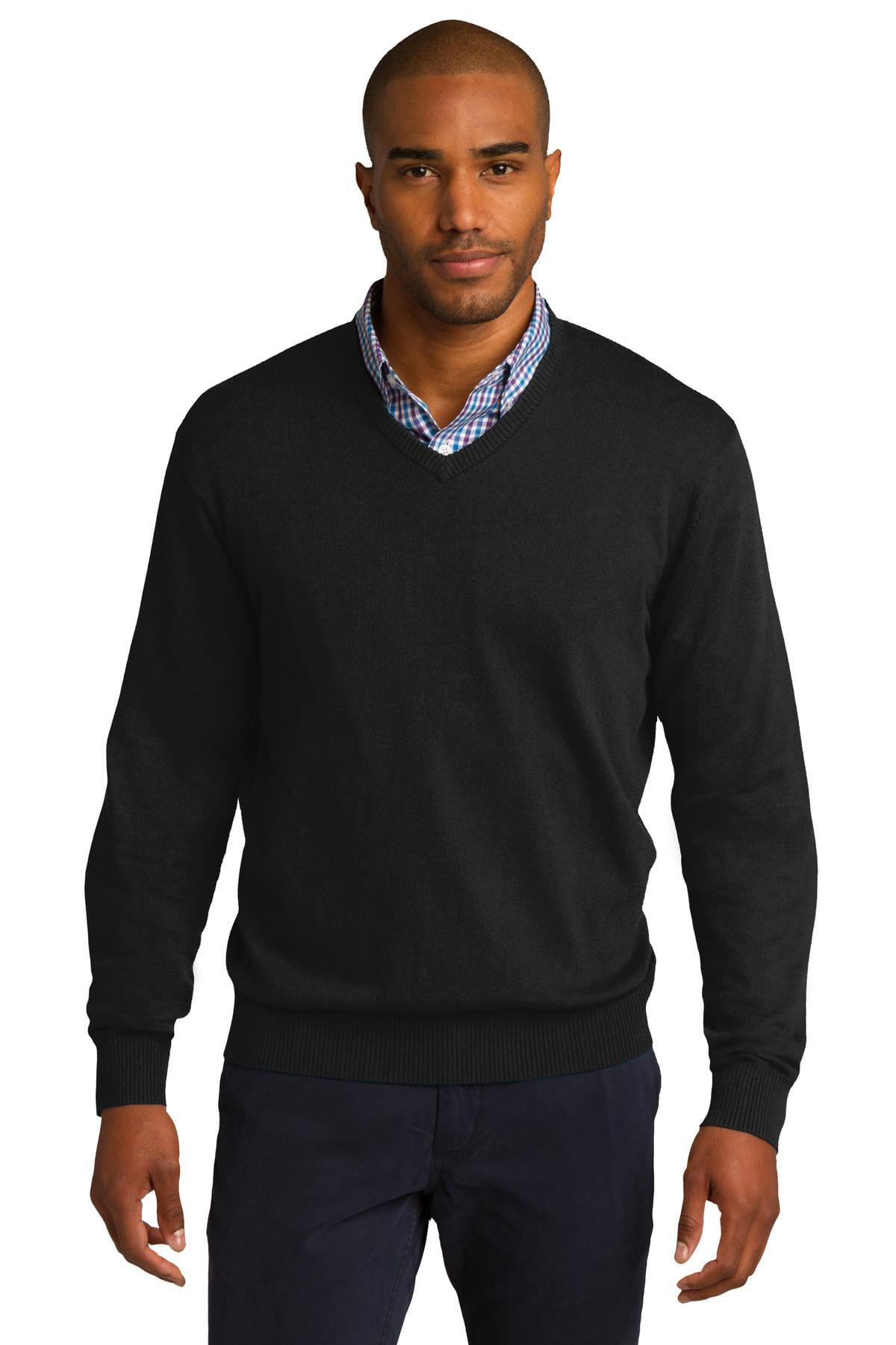 Port Authority Polos/Knits XS / Black Port Authority ®  V-Neck Sweater. SW285