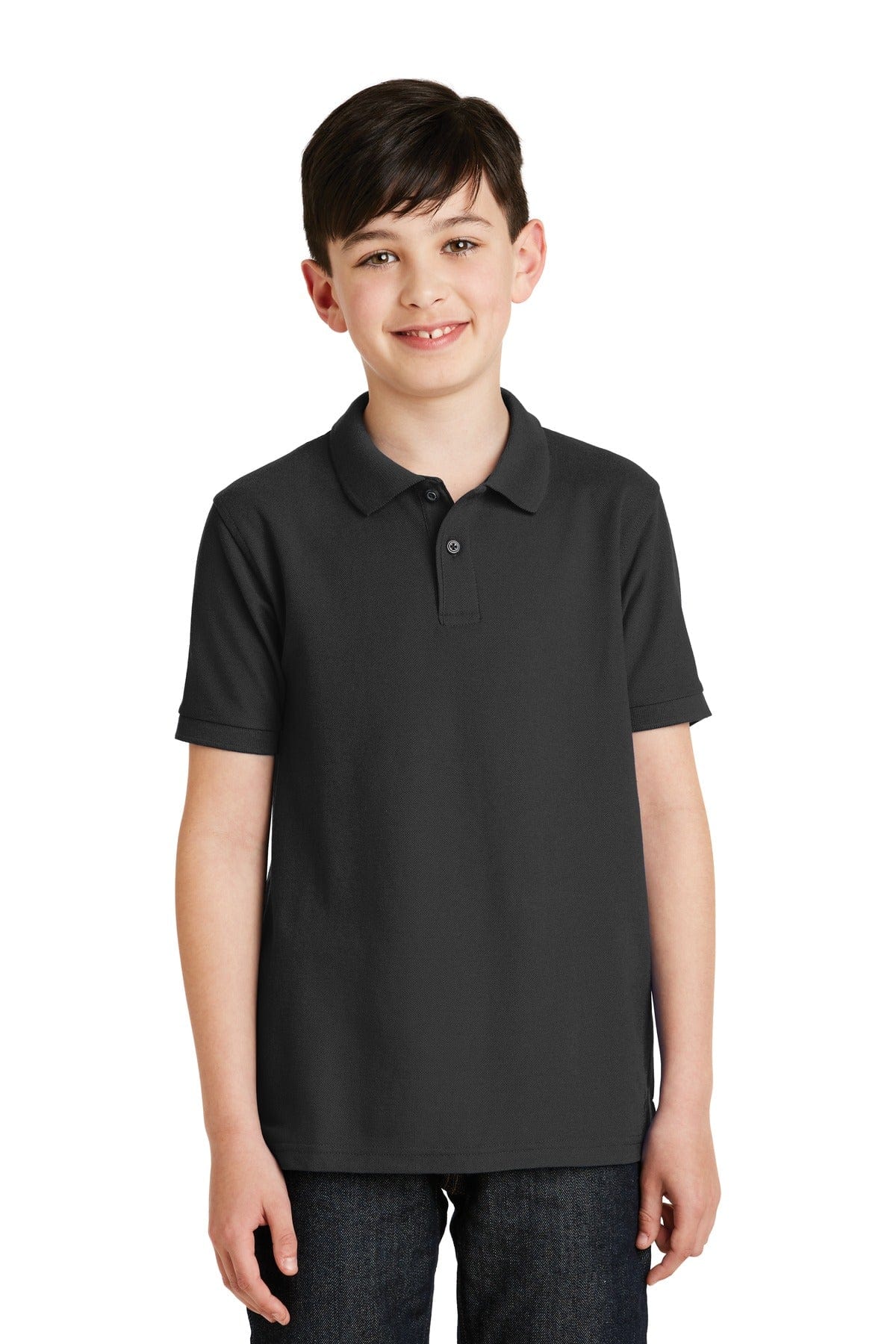 Port Authority Polos/Knits XS / Black Port Authority ®  Youth Silk Touch™ Polo.  Y500