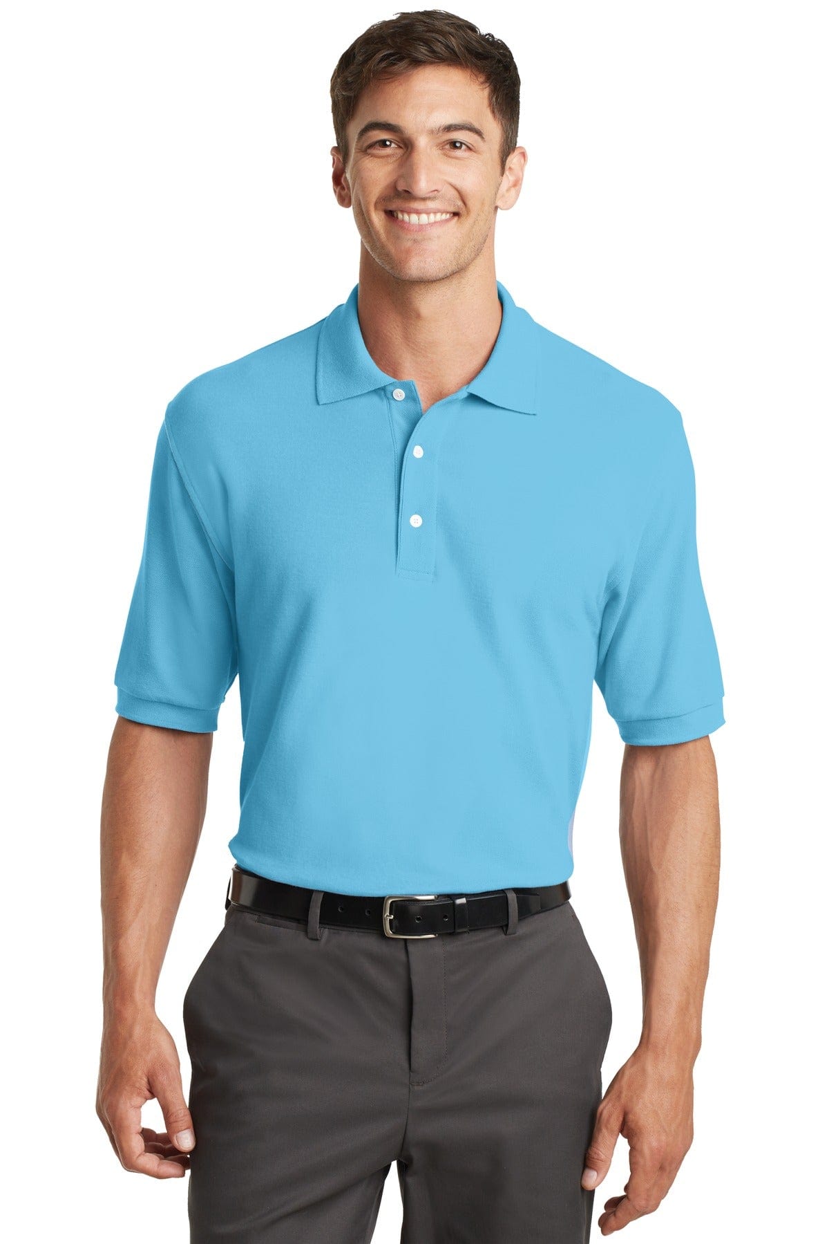 Port Authority Polos/Knits XS / Blue Surf DISCONTINUED  Port Authority ®  100% Pima Cotton Polo.  K448