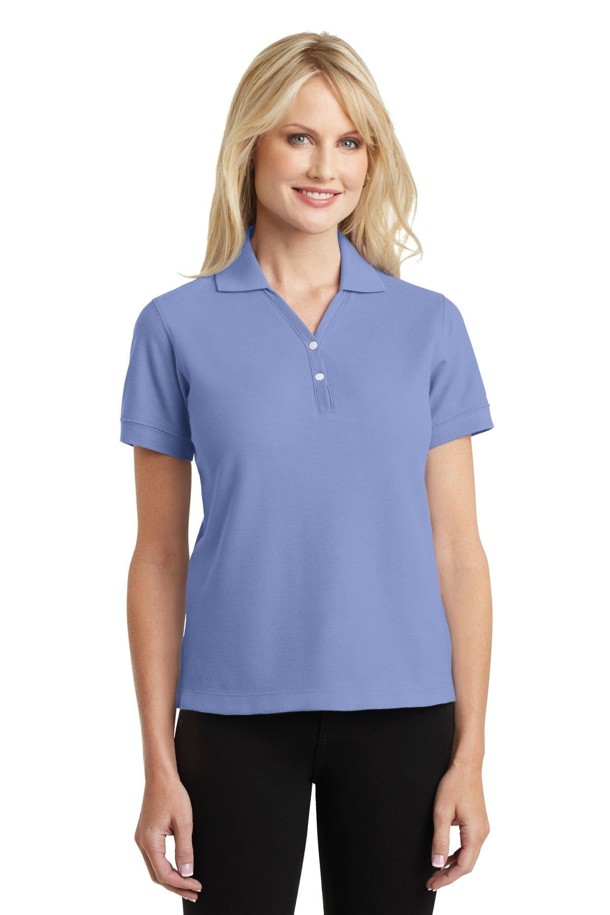 Port Authority Polos/Knits XS / Blueberry DISCONTINUED  Port Authority ®  Ladies 100% Pima Cotton Polo.  L448