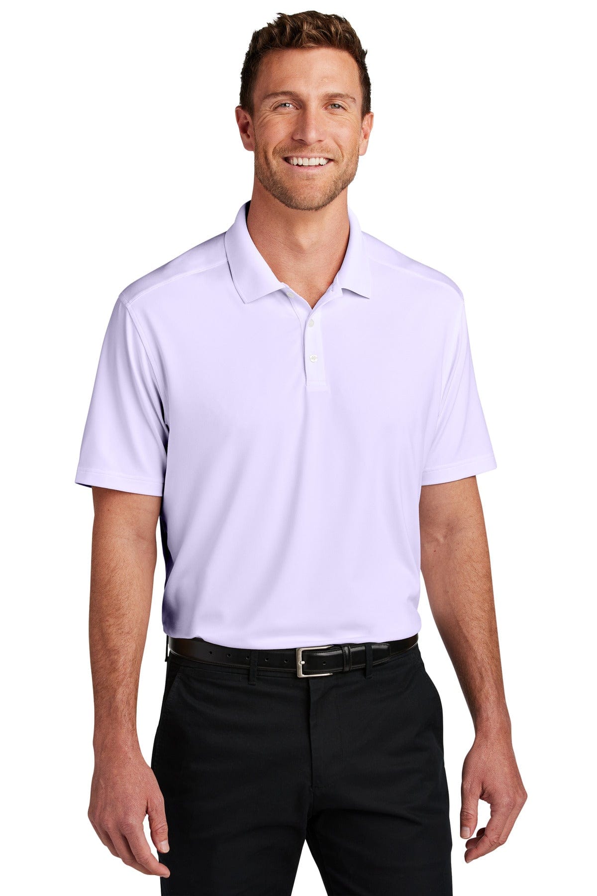Port Authority Polos/Knits XS / Bright Lavender Port Authority K683: City Stretch Flat Knit Polo
