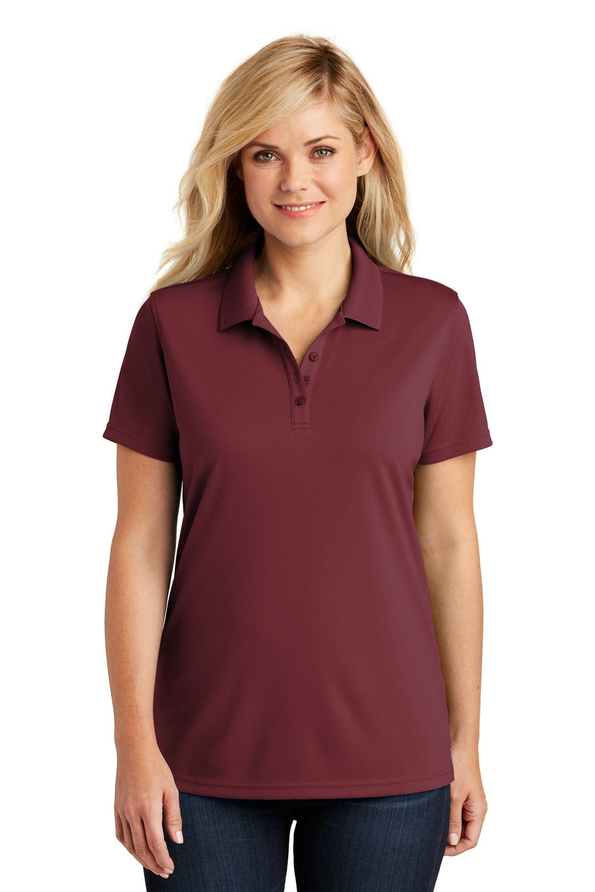 Port Authority Polos/Knits XS / Burgundy Port Authority ®  Ladies Dry Zone ®  UV Micro-Mesh Polo. LK110