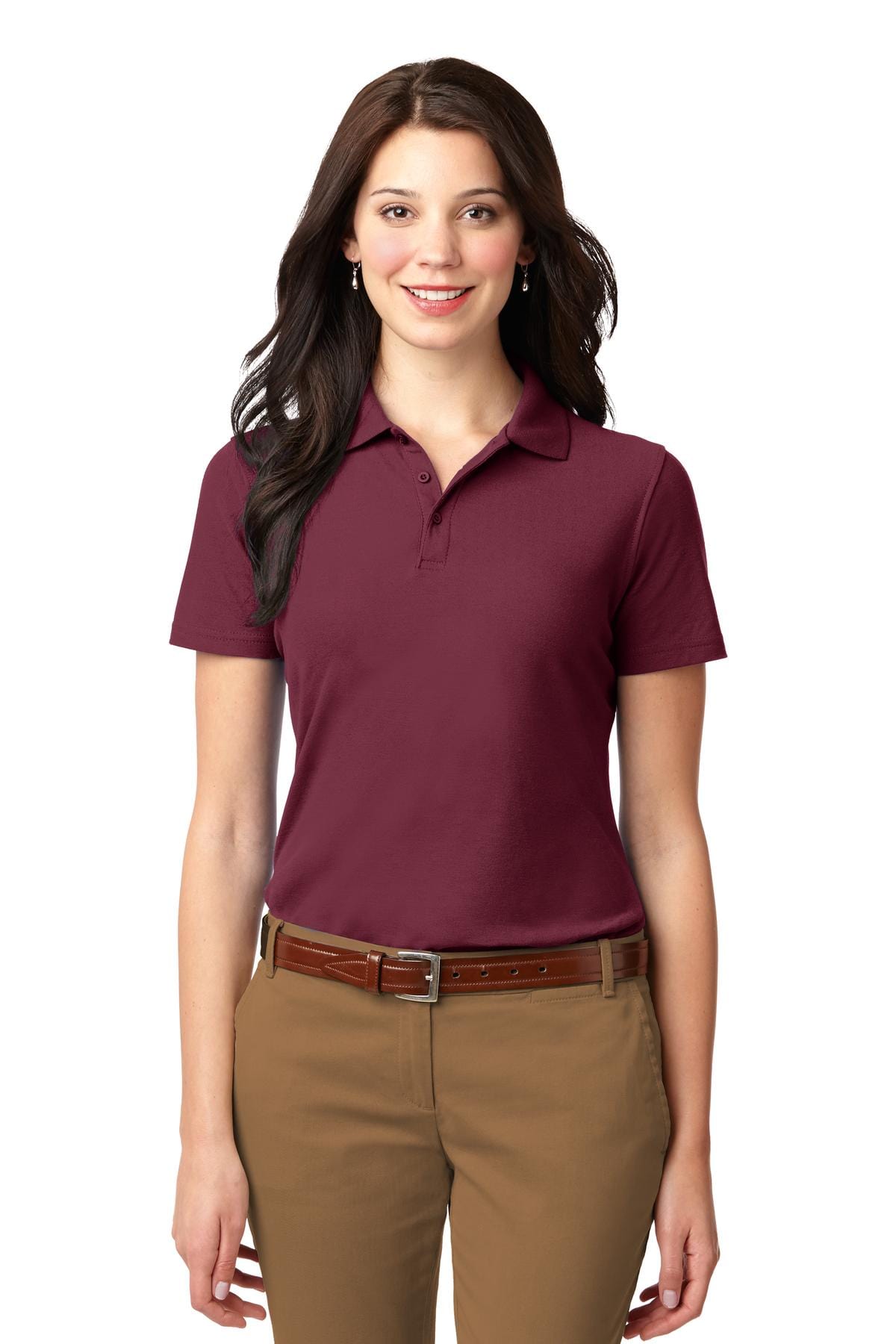 Port Authority Polos/Knits XS / Burgundy Port Authority ®  Ladies Stain-Resistant Polo. L510