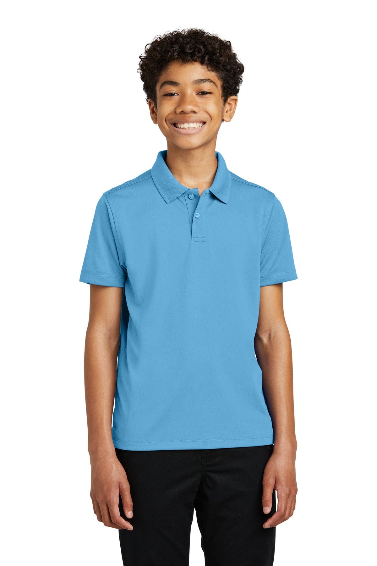 Port Authority Polos/Knits M / Carolina Blue Port Authority Y110: Youth Dry Zone UV Micro-Mesh Polo