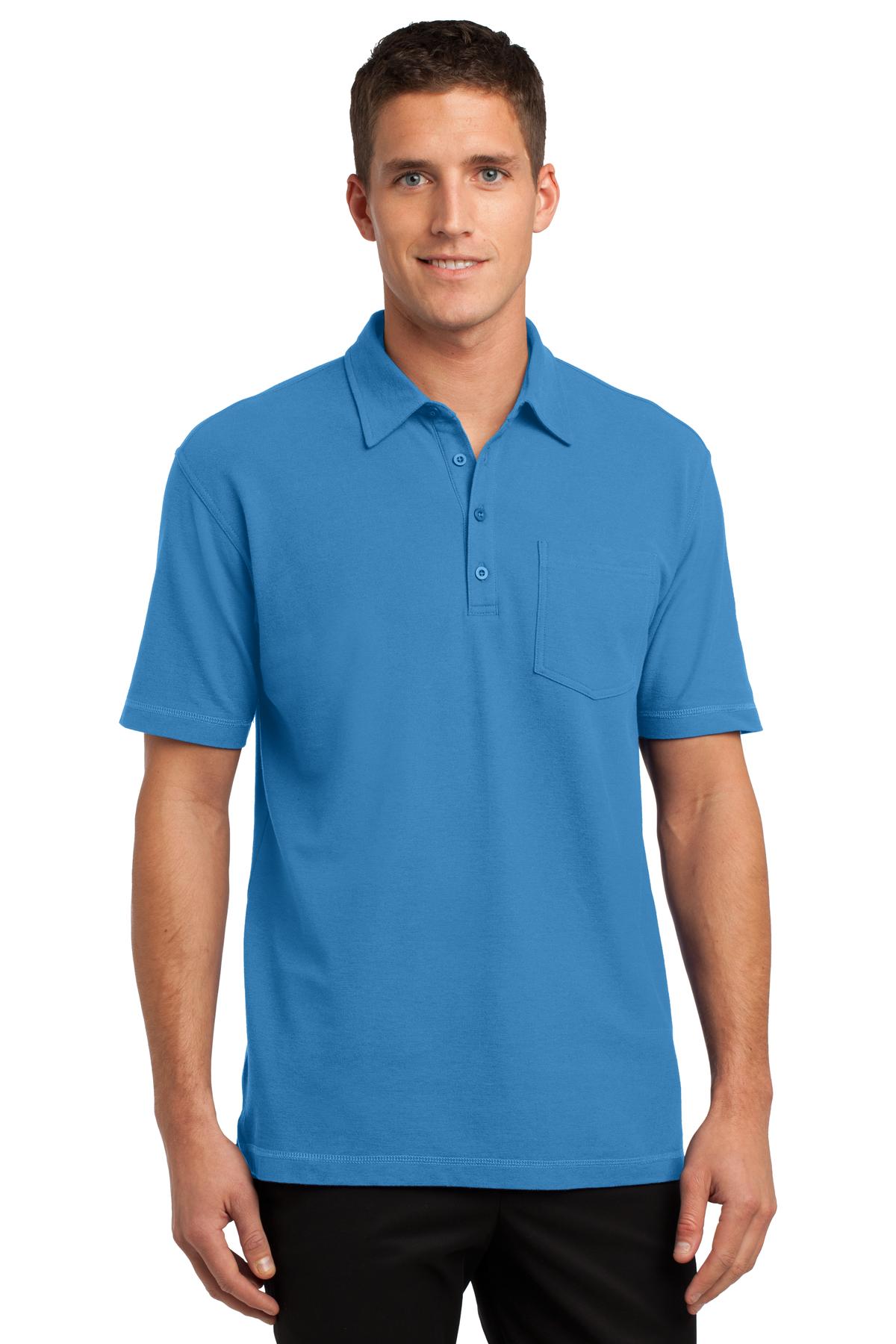 Port Authority Polos/Knits XS / Celadon Blue DISCONTINUED  Port Authority ®  Modern Stain-Resistant Pocket Polo. K559