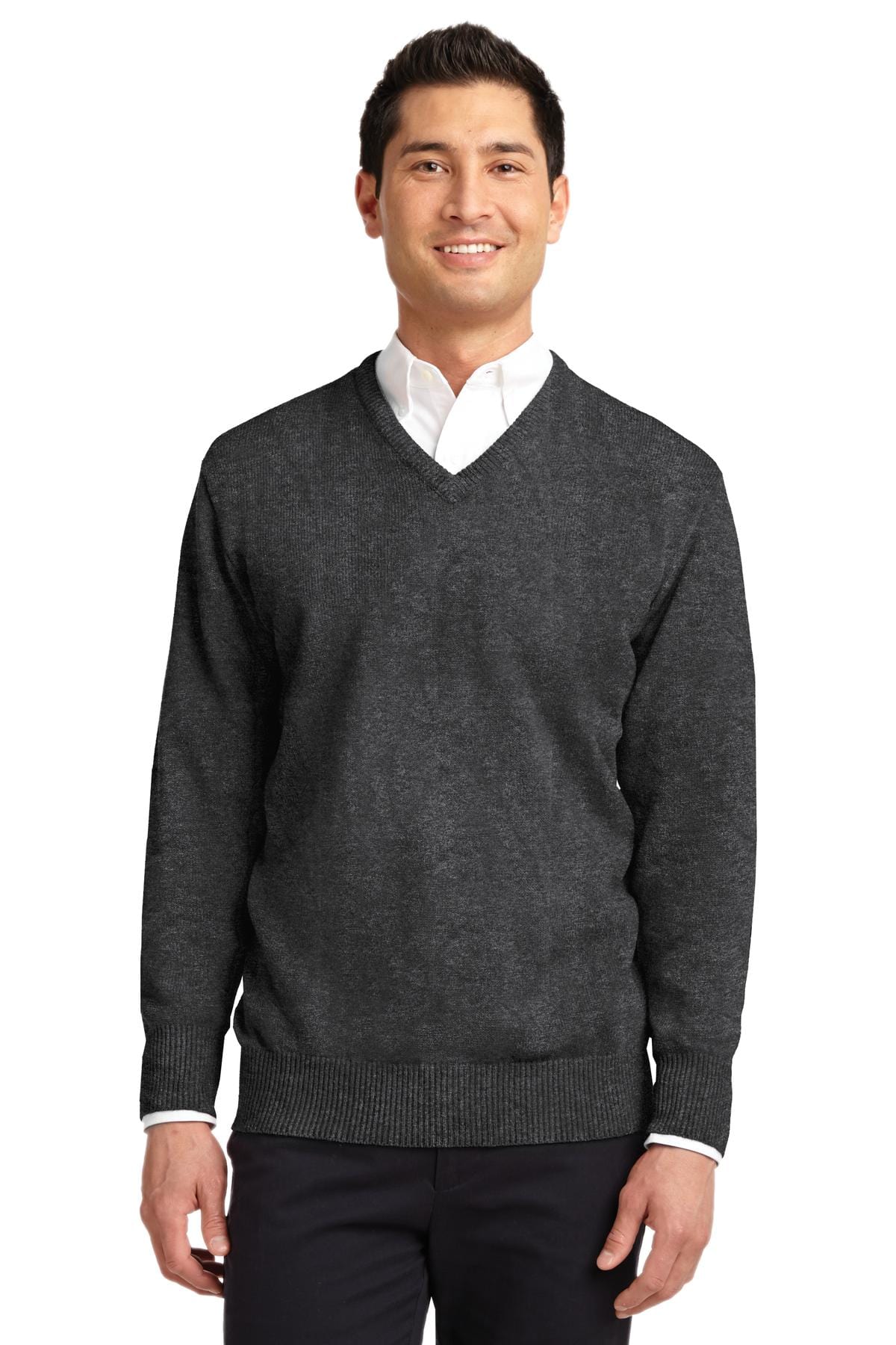 Port Authority Polos/Knits 4XL / Charcoal Grey DISCONTINUED  Port Authority ®  Value V-Neck Sweater. SW300