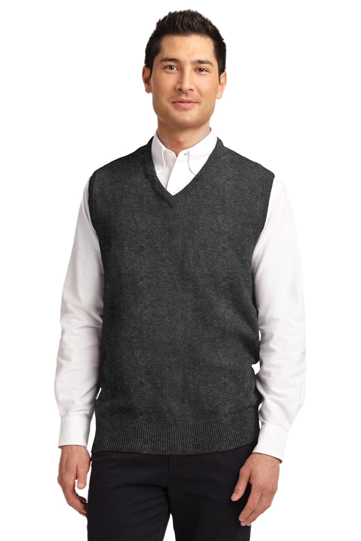 Port Authority Polos/Knits XS / Charcoal Grey DISCONTINUED  Port Authority ®  Value V-Neck Sweater Vest. SW301