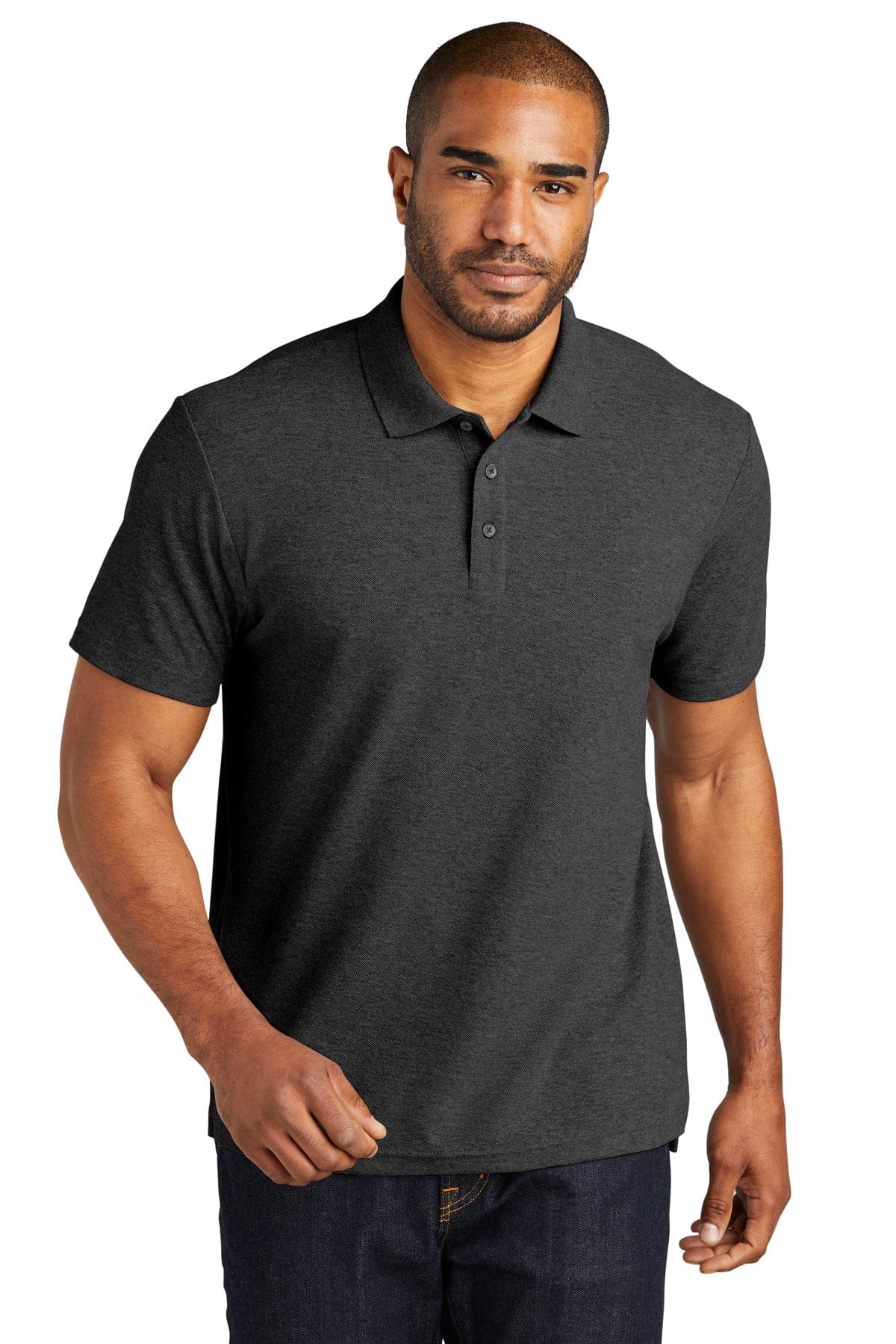 Port Authority Polos/Knits XS / Charcoal Heather Port Authority K867: C-FREE Cotton Blend Pique Polo
