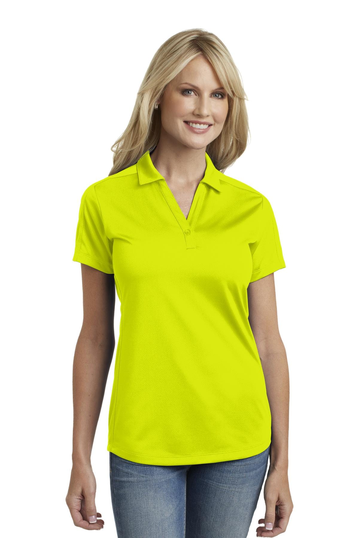 Port Authority Polos/Knits XS / Citron Port Authority ®  Ladies Diamond Jacquard Polo. L569