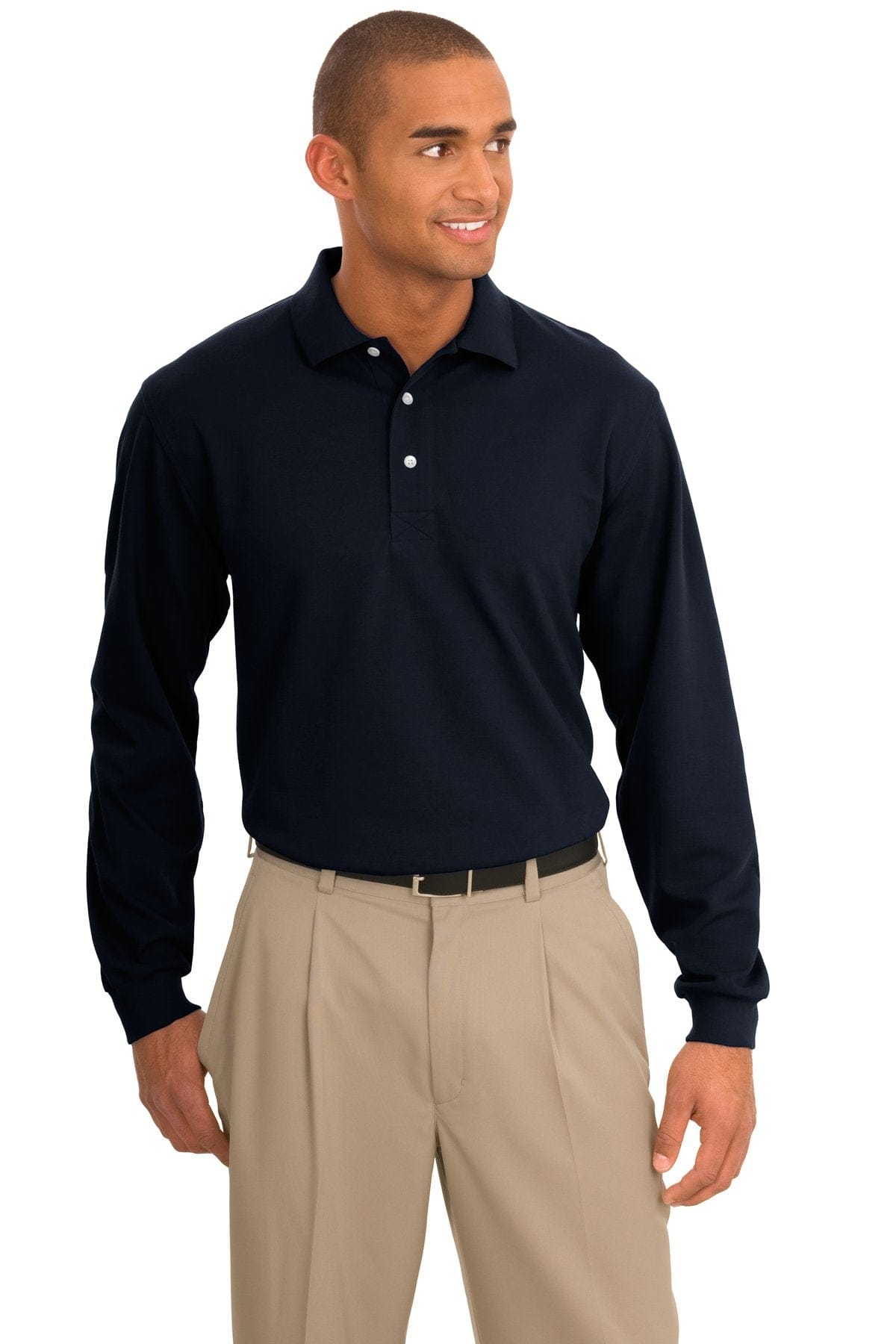 Port Authority Polos/Knits XS / Classic Navy Port Authority®  Rapid Dry™ Long Sleeve Polo.  K455LS