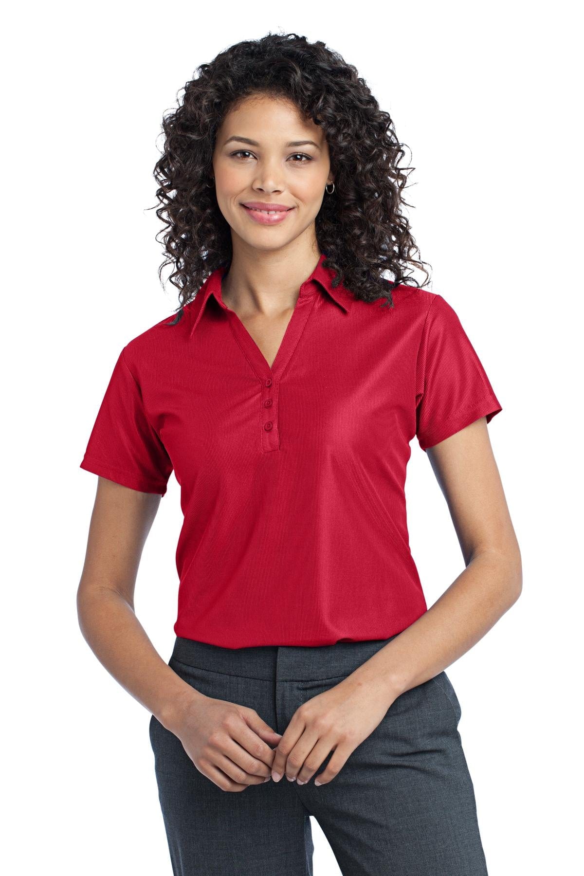 Port Authority Polos/Knits XS / Classic Red DISCONTINUED  Port Authority ®  Ladies Vertical Pique Polo. L512
