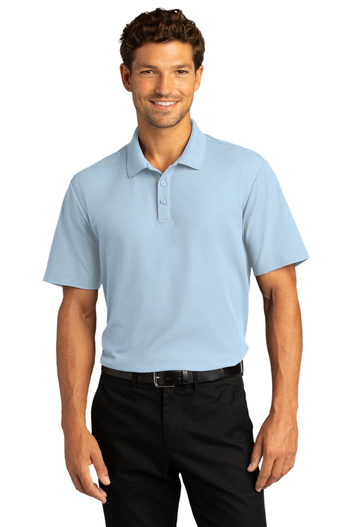 Port Authority Polos/Knits XS / Cloud Blue Port Authority SuperPro React Polo. K810