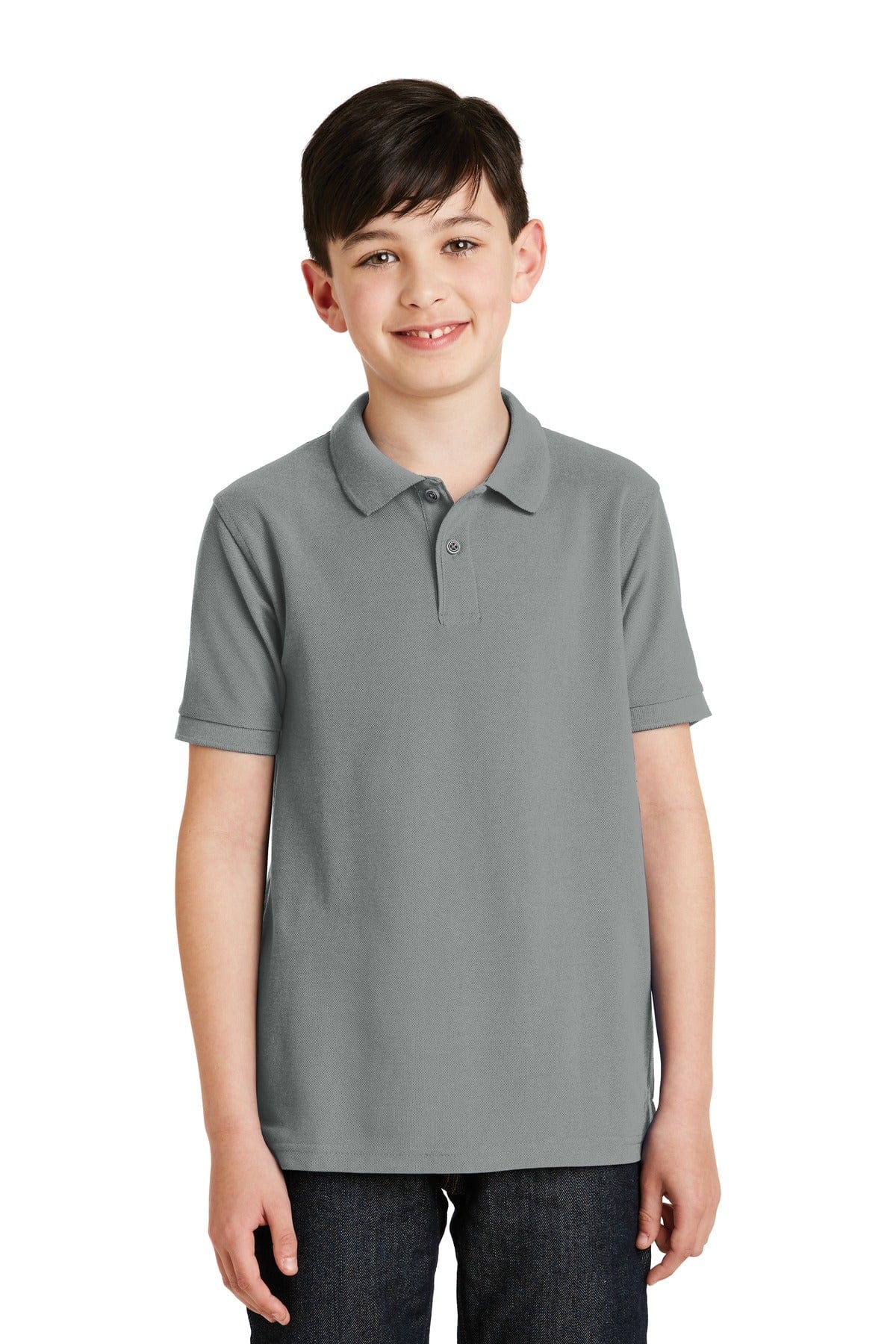 Port Authority Polos/Knits XS / Cool Grey Port Authority ®  Youth Silk Touch™ Polo.  Y500