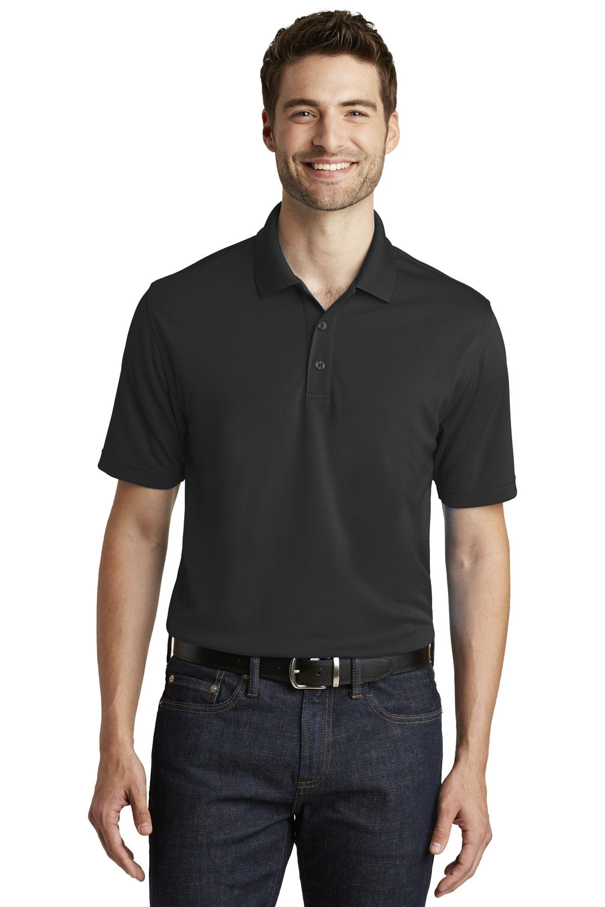 Port Authority Polos/Knits XS / Deep Black Port Authority®  Dry Zone®  UV Micro-Mesh Polo. K110