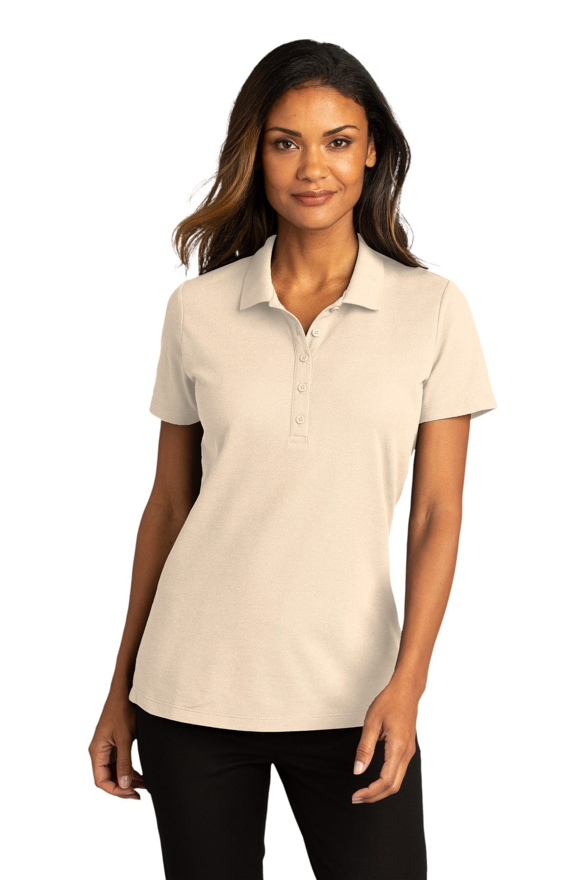 Port Authority Polos/Knits XS / Ecru Port Authority ®   Ladies SuperPro React ™   Polo. LK810