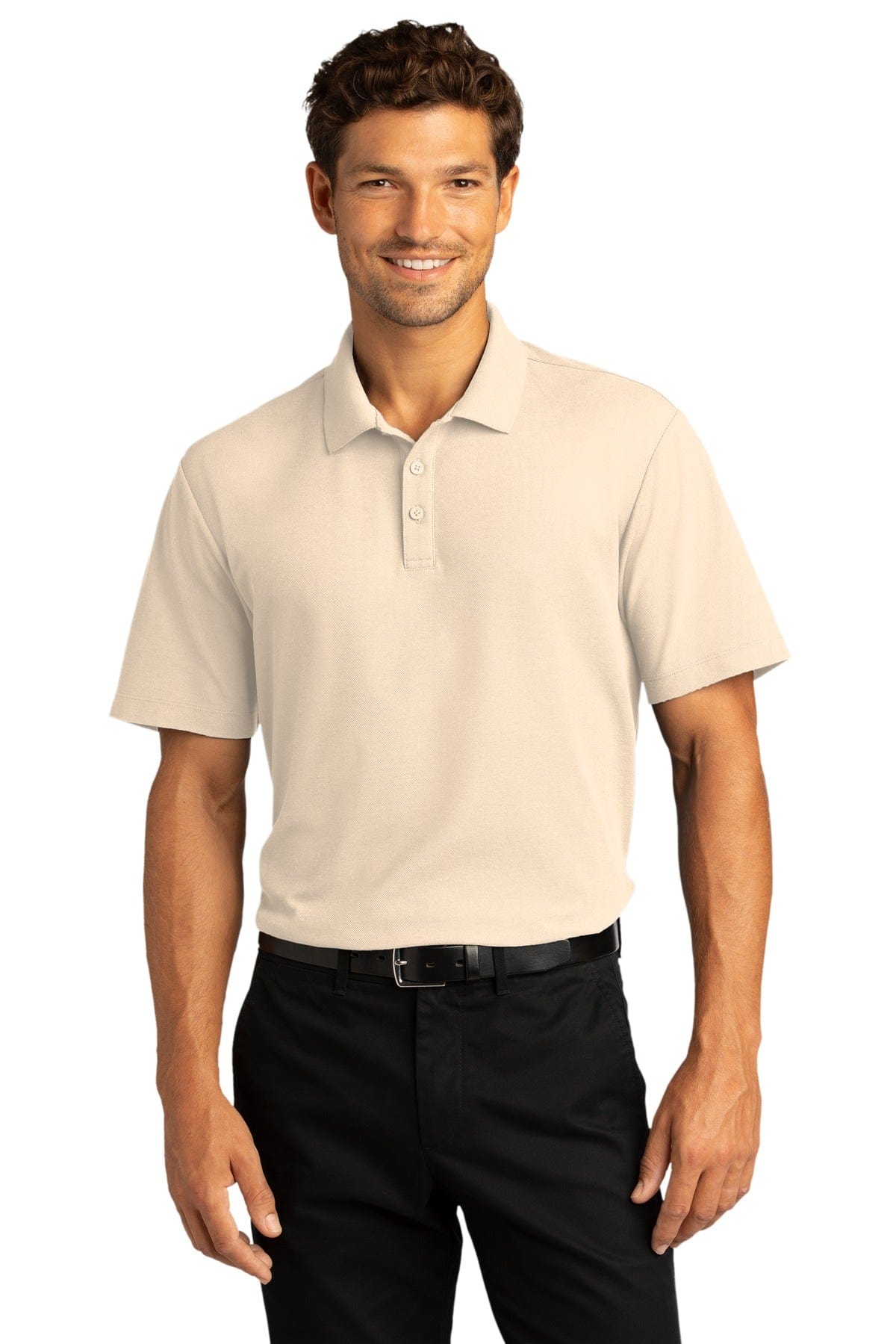 Port Authority Polos/Knits XS / Ecru Port Authority®  SuperPro React™  Polo. K810
