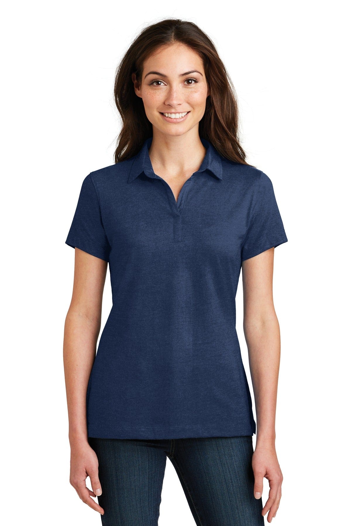 Port Authority Polos/Knits XS / Estate Blue Port Authority ®  Ladies Meridian Cotton Blend Polo. L577