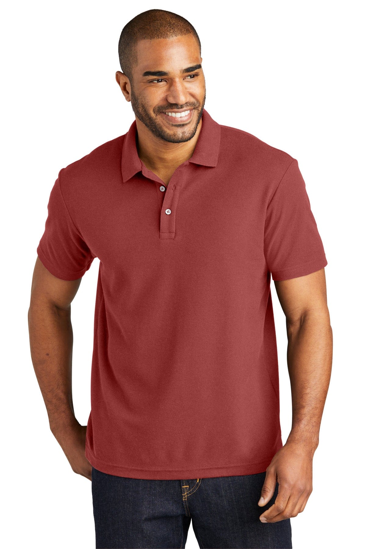 Port Authority Polos/Knits XS / Garnet Port Authority K867: C-FREE Cotton Blend Pique Polo