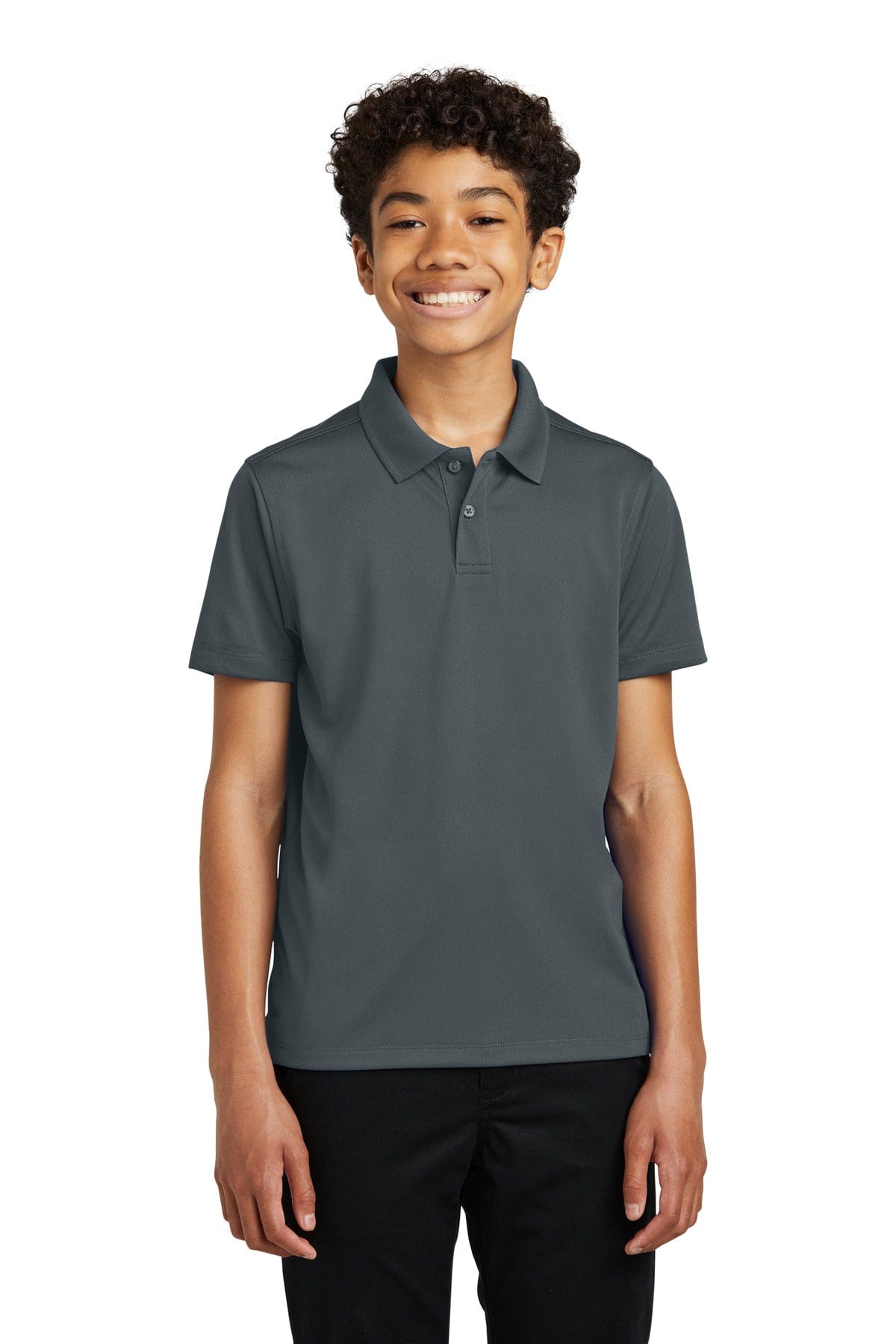 Port Authority Polos/Knits M / Graphite Port Authority Y110: Youth Dry Zone UV Micro-Mesh Polo