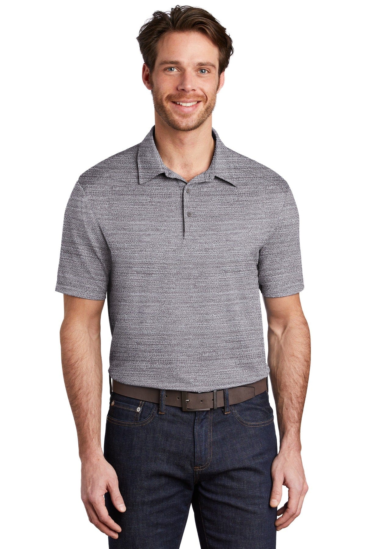 Port Authority Polos/Knits XS / Graphite/ White Port Authority®  Stretch Heather Polo K583