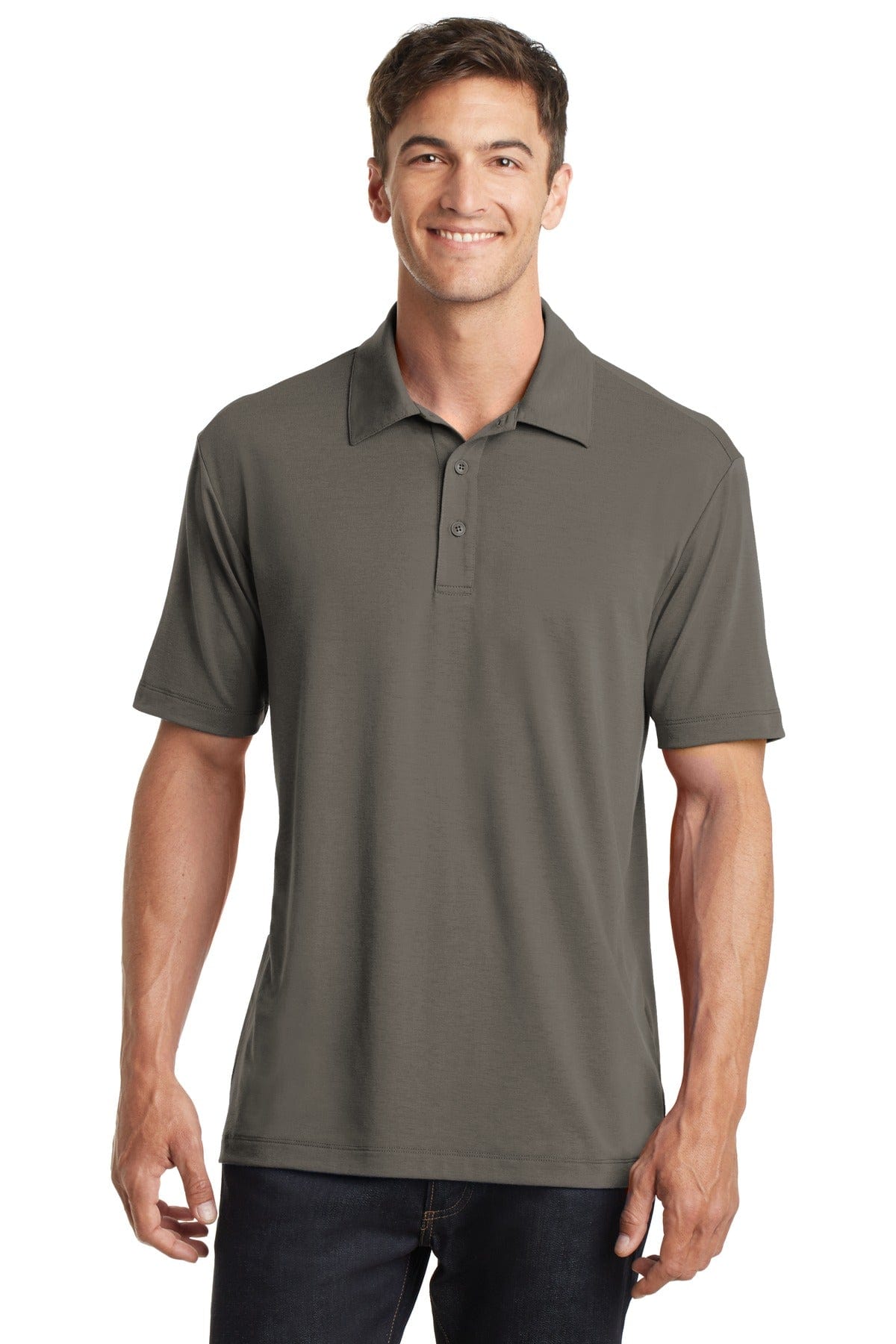 Port Authority Polos/Knits XS / Grey Smoke Port Authority®  Cotton Touch™  Performance Polo. K568
