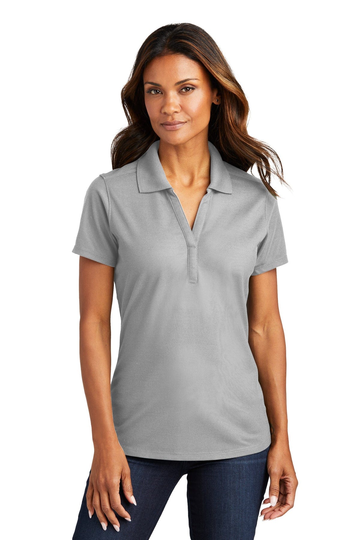 Port Authority Polos/Knits XS / Gusty Grey Port Authority  ®  Ladies EZPerformance  ™  Pique Polo. LK600