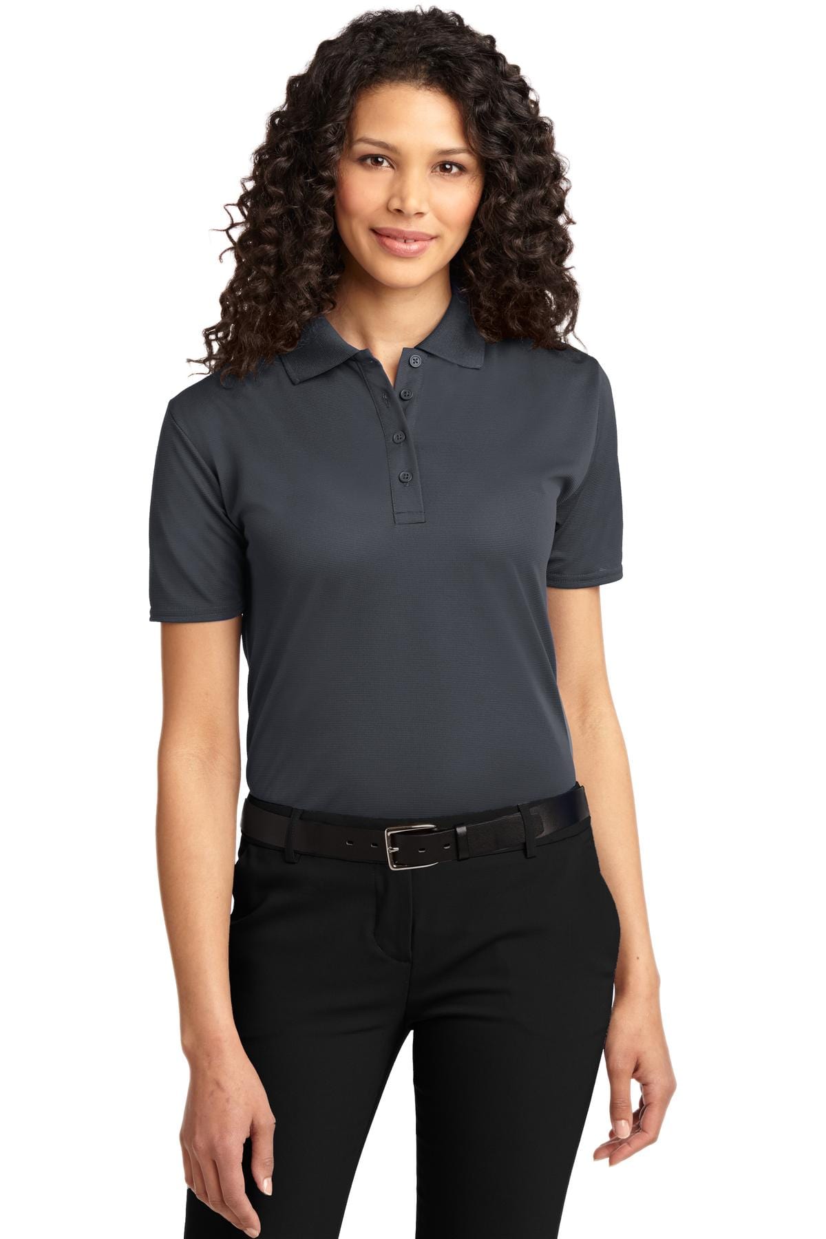 Port Authority Polos/Knits XS / Iron Grey Port Authority ®  Ladies Dry Zone ®  Ottoman Polo.  L525