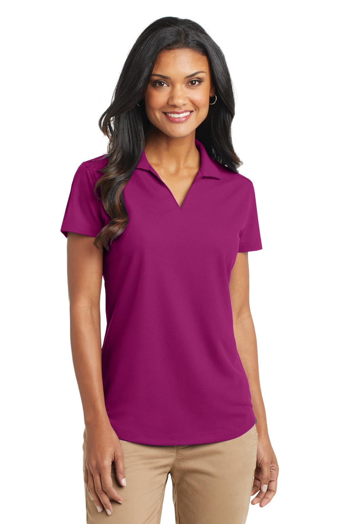 Port Authority Polos/Knits XS / Magenta Port Authority ®  Ladies Dry Zone ®  Grid Polo. L572