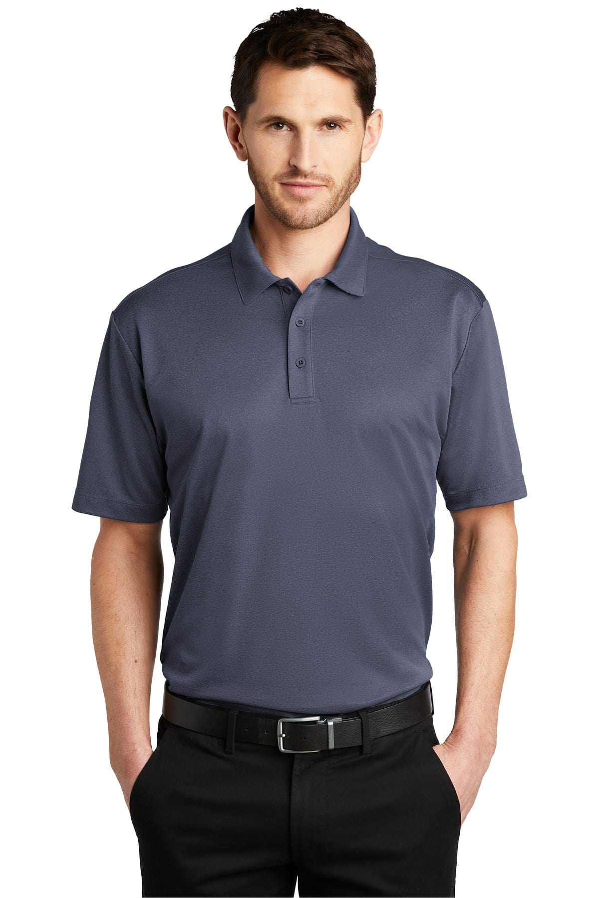 Port Authority Polos/Knits XS / Navy Heather Port Authority  ®  Heathered Silk Touch  ™  Performance Polo. K542