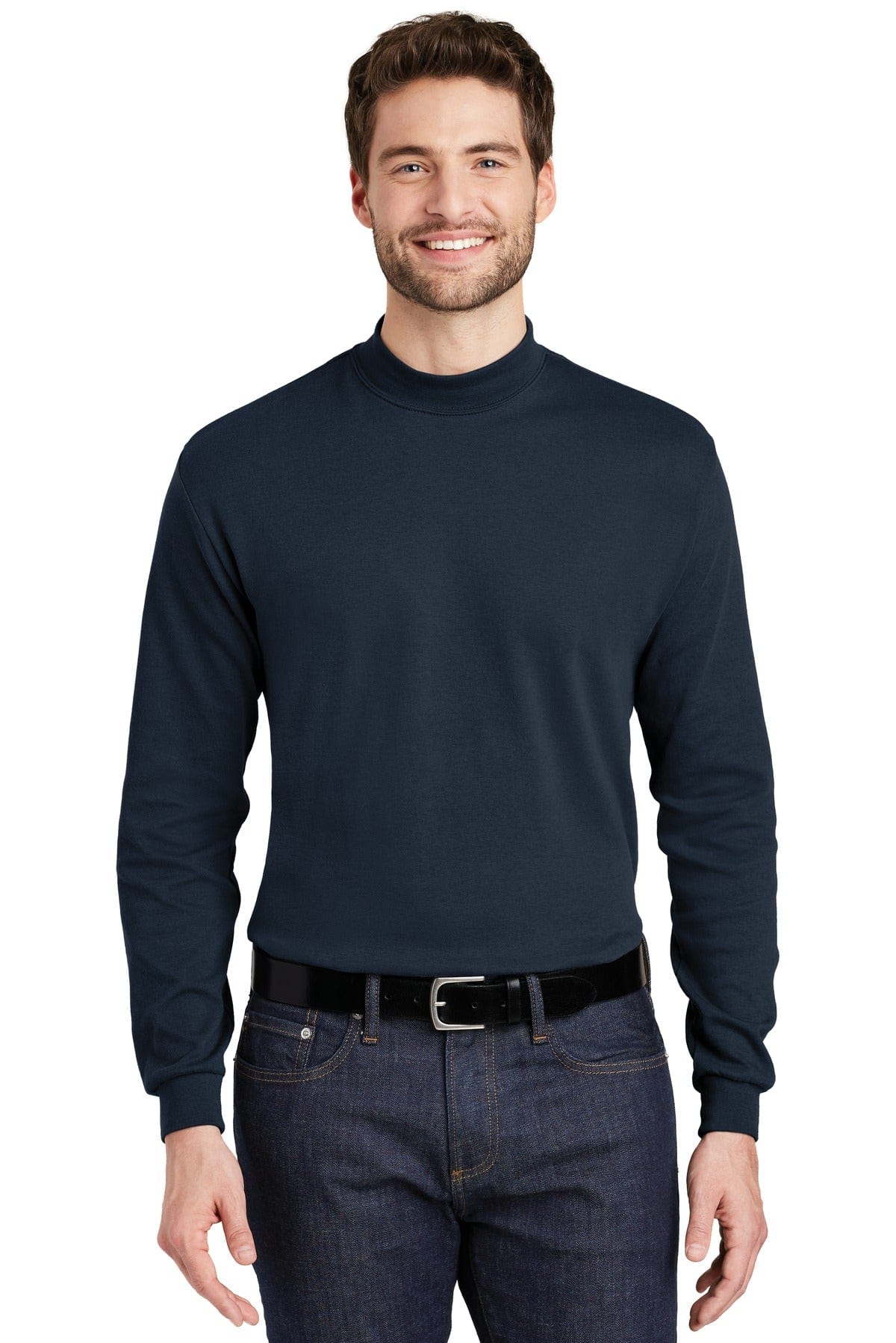 Port Authority Polos/Knits XS / Navy Port Authority ®  Interlock Knit Mock Turtleneck.  K321