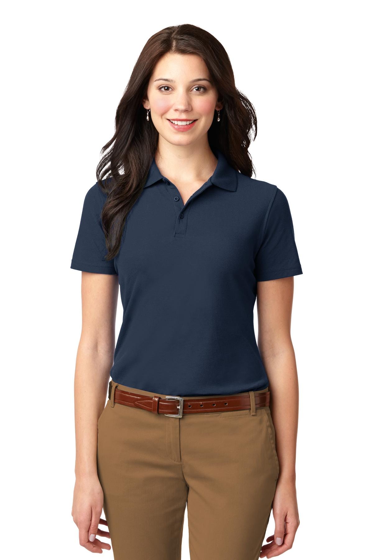 Port Authority Polos/Knits XS / Navy Port Authority ®  Ladies Stain-Resistant Polo. L510