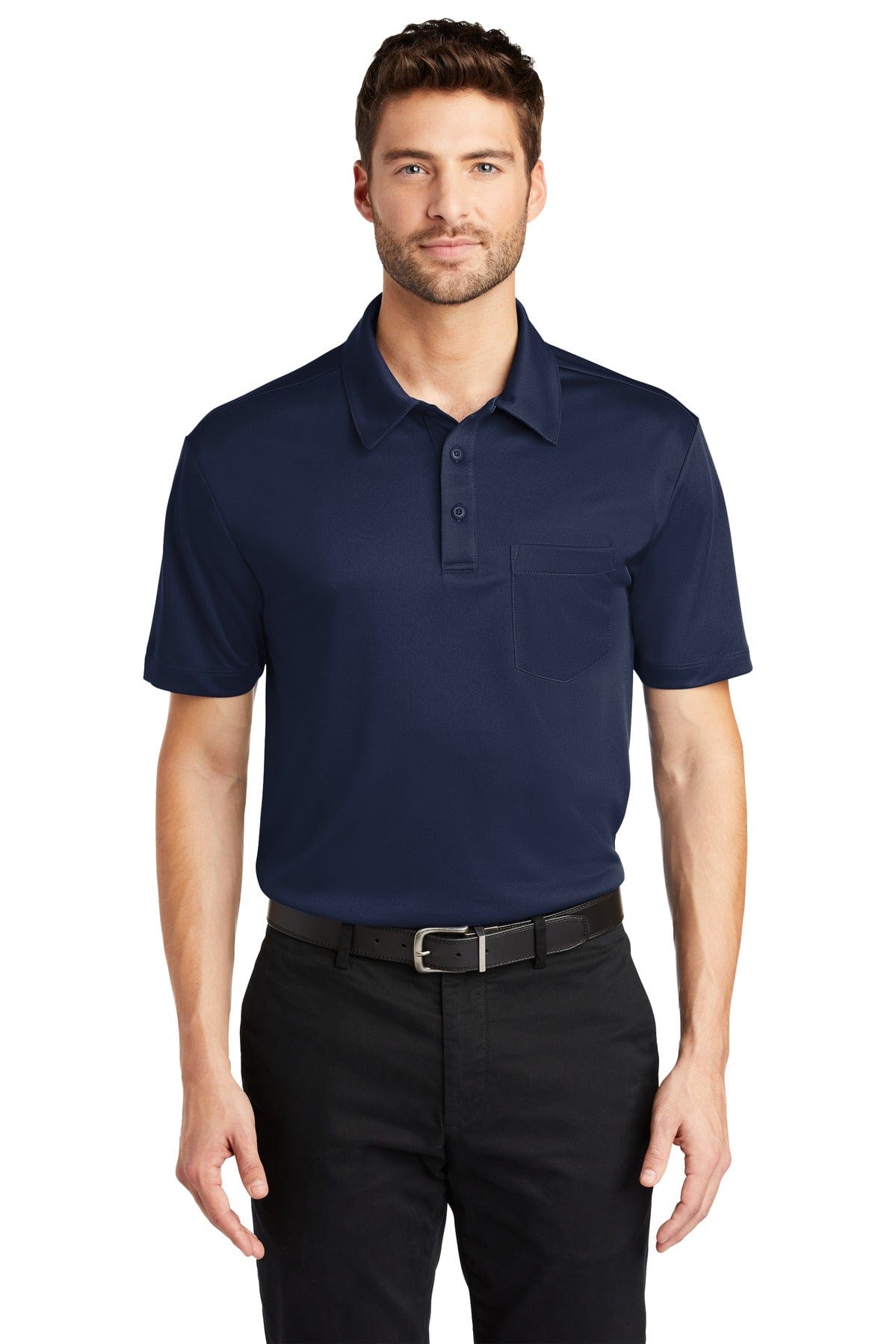 Port Authority Polos/Knits XS / Navy Port Authority®  Silk Touch™ Performance Pocket Polo. K540P