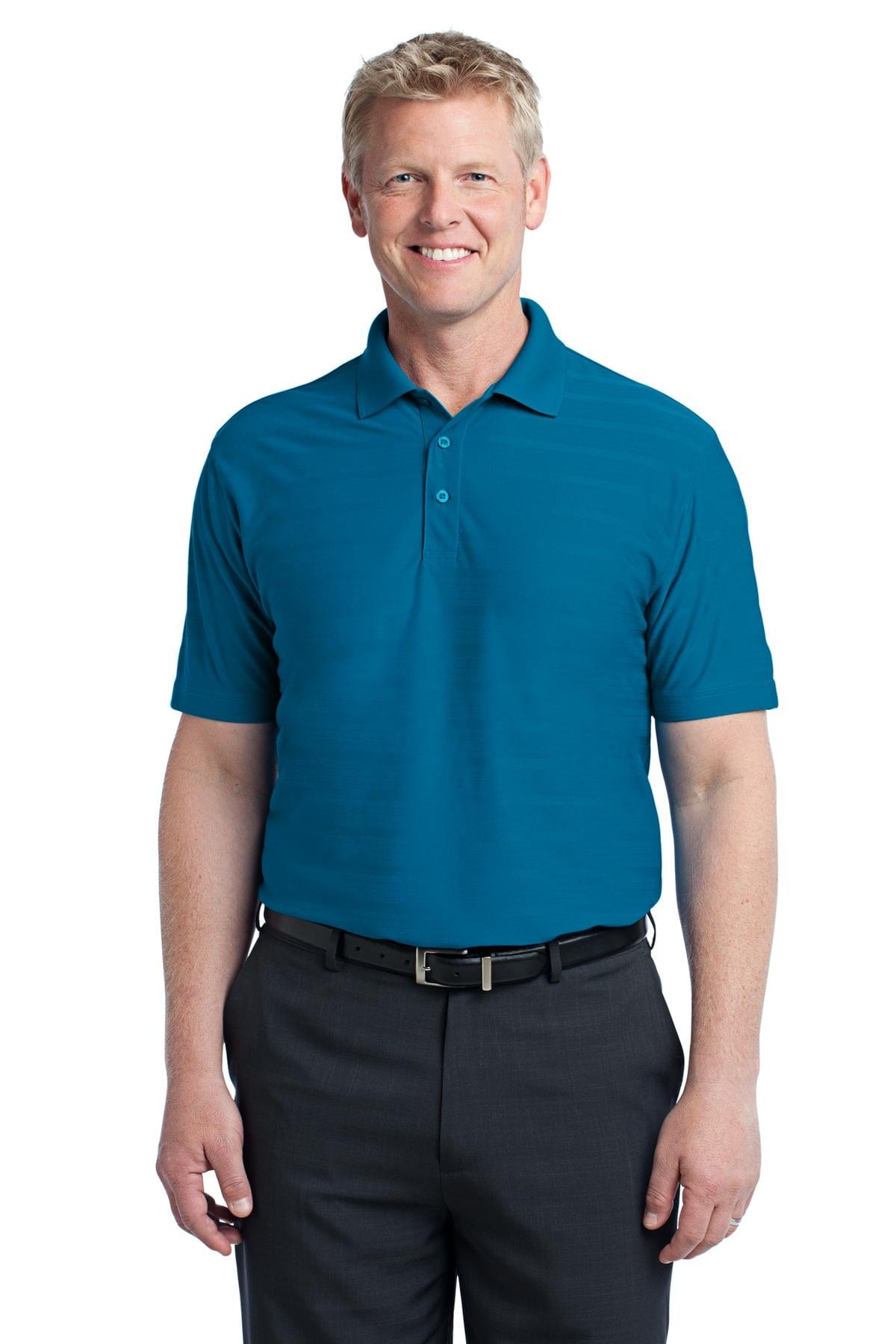 Port Authority Polos/Knits XS / Peacock Blue DISCONTINUED  Port Authority ®  Horizontal Texture Polo. K514
