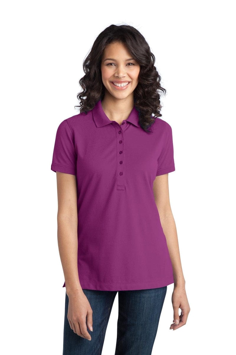 Port Authority Polos/Knits XS / Pink Bloom Port Authority ®  Ladies Stretch Pique Polo. L555